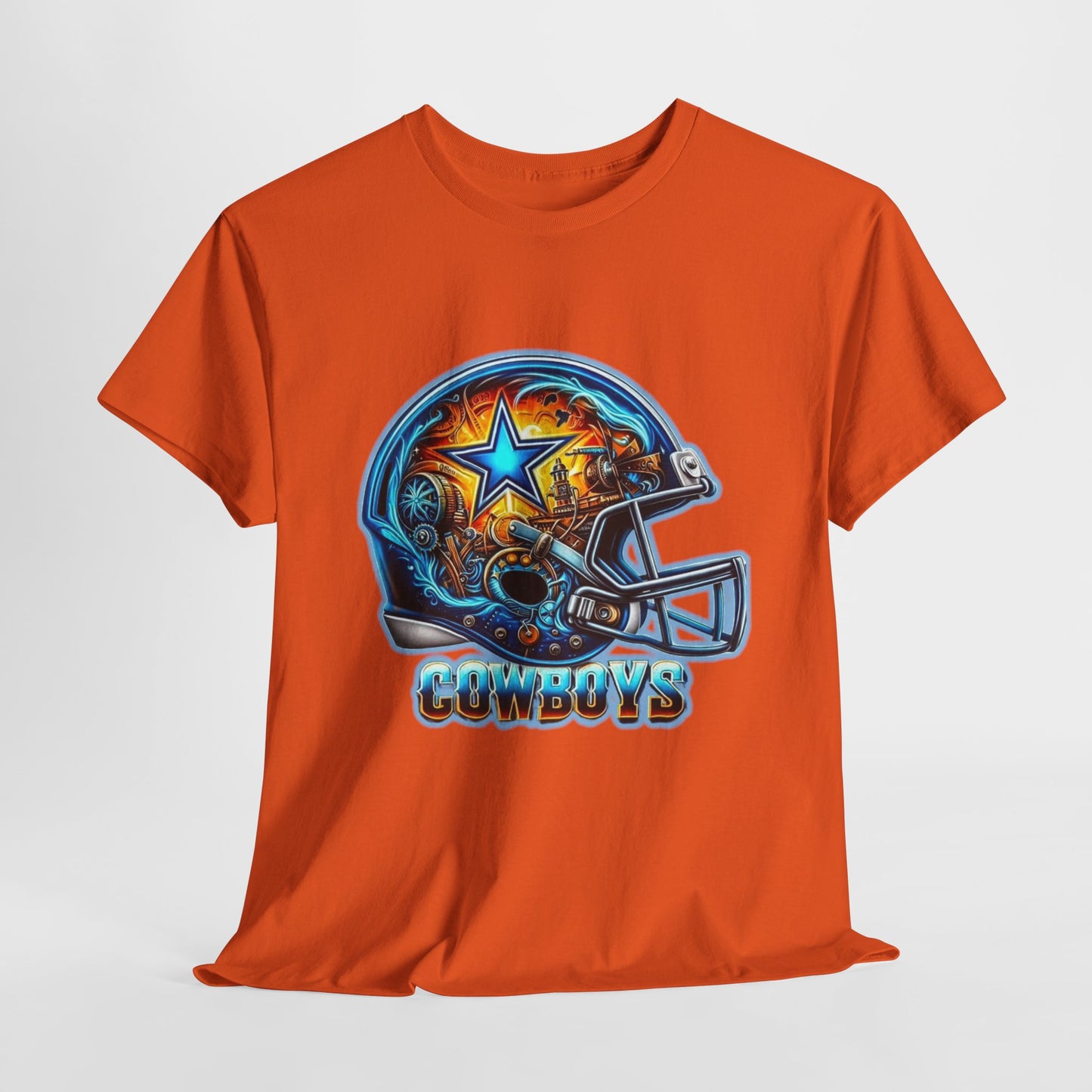 Sports Cowboys Football Helmet #2 Unisex Heavy Cotton Tee