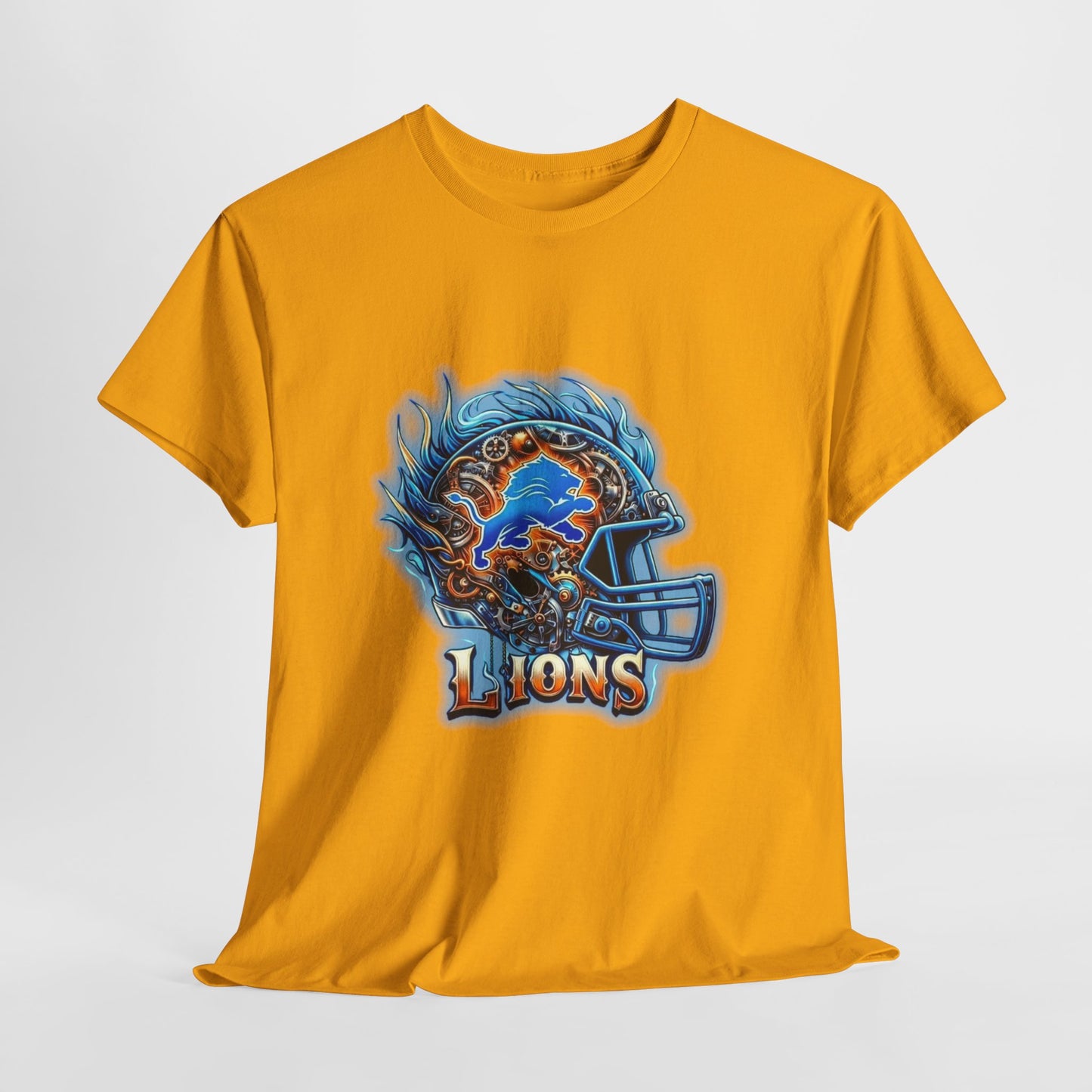 Sports Lions Football Helmet #2 Unisex Heavy Cotton Tee