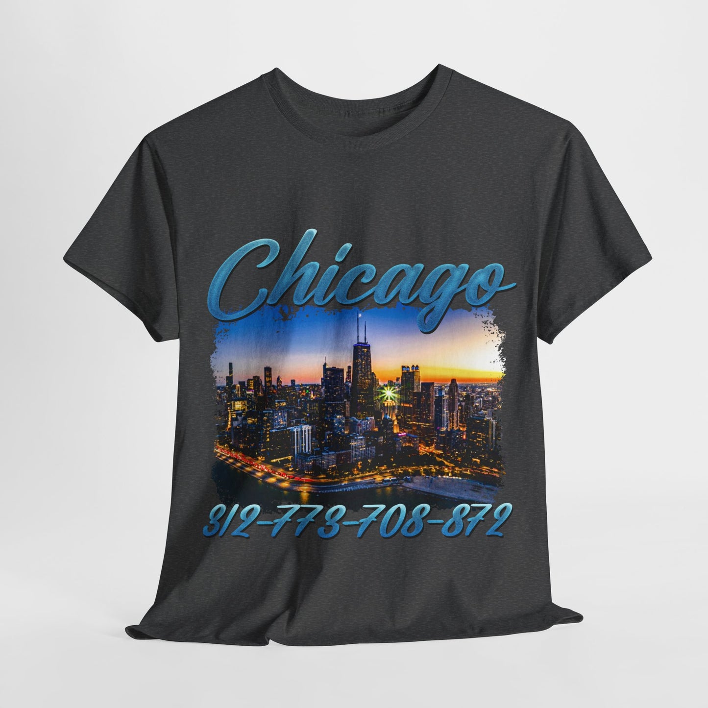 Chicago City Area Codes 1 Unisex Heavy Cotton Tee - 312tshirts 2