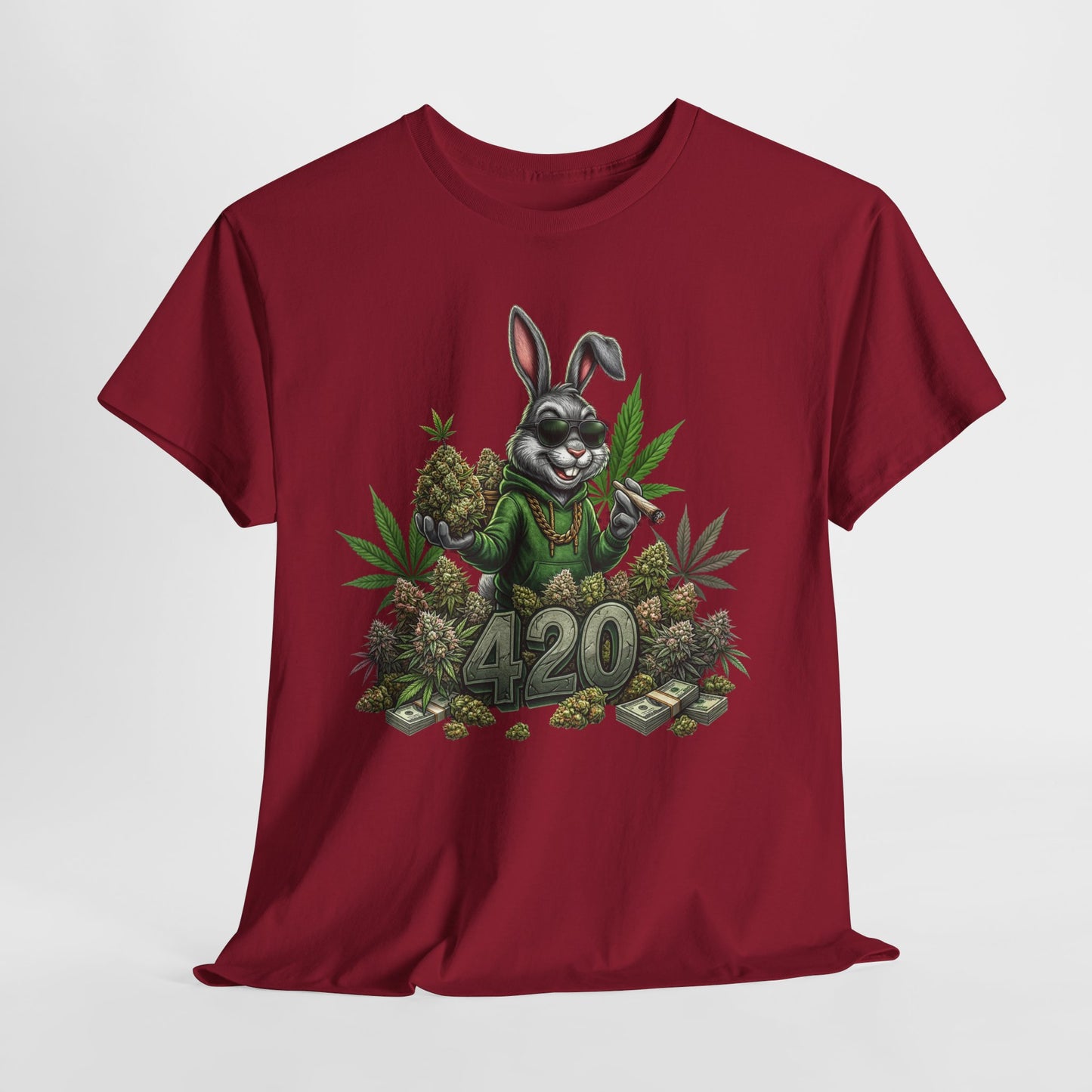 420 Cool Bunny #1 Unisex Heavy Cotton Tee - 312tshirts 2