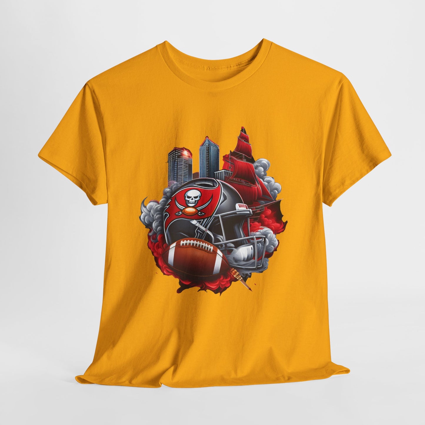 Sports Chiefs Football Helmet #32 Unisex Heavy Cotton Tee