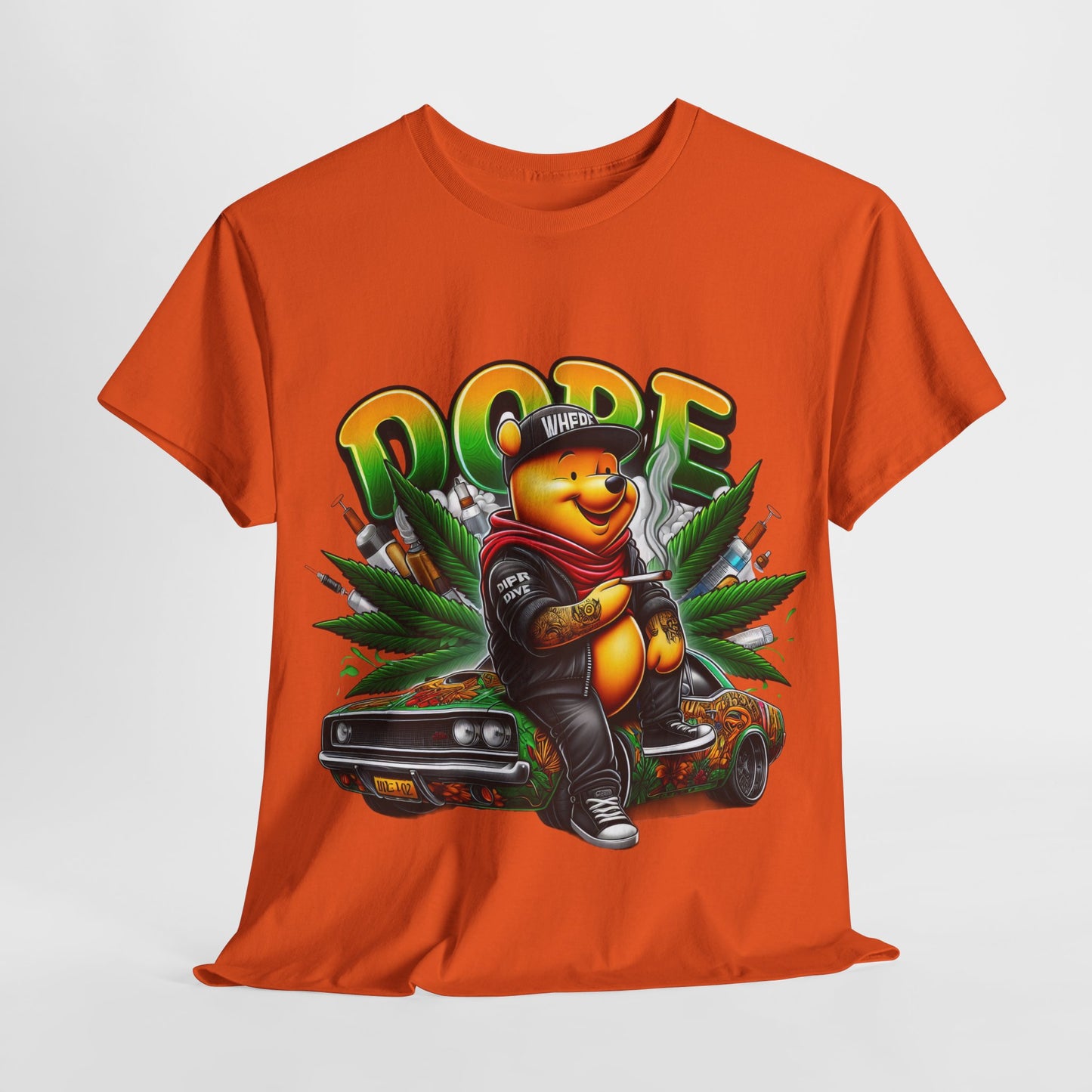 420 Dope Vibes Cool Bear #14 Unisex Heavy Cotton Tee