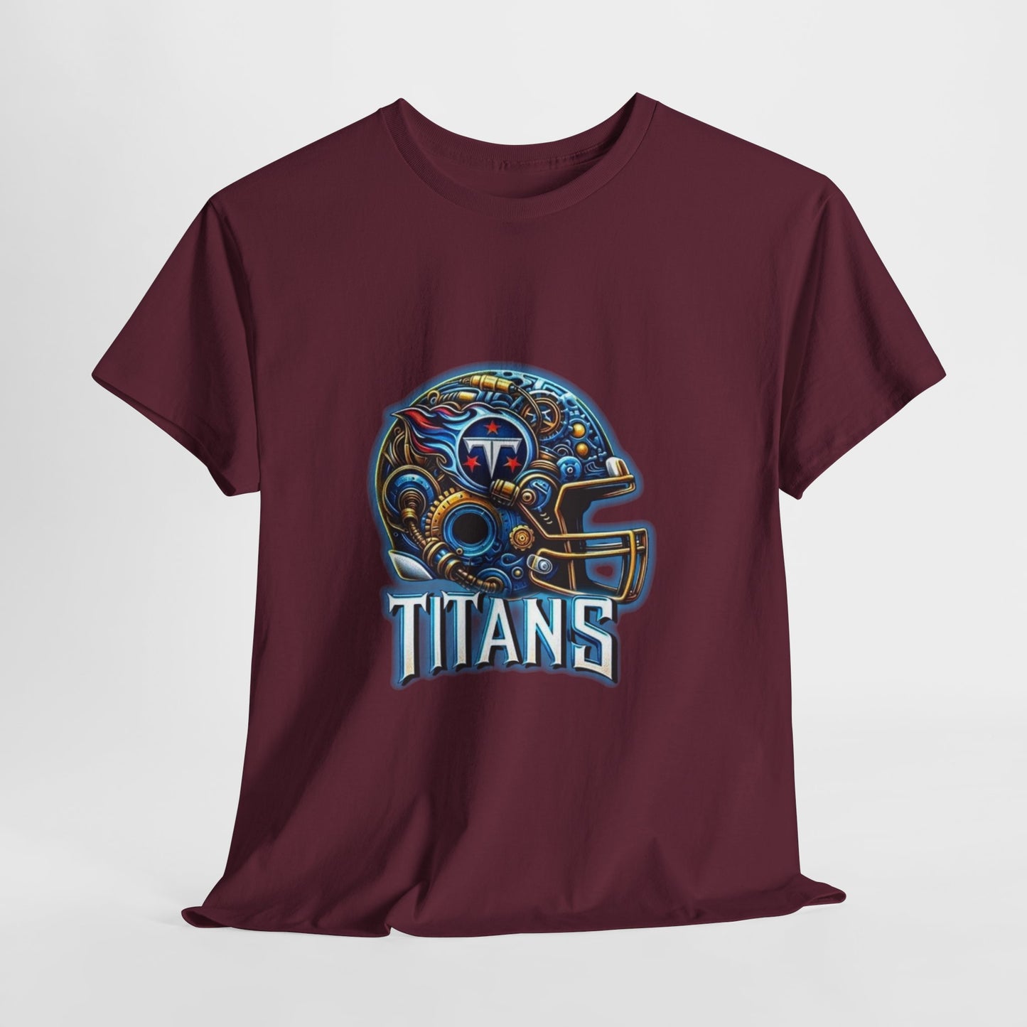 Sports Football Titans Helmet #2 Unisex Heavy Cotton Tee