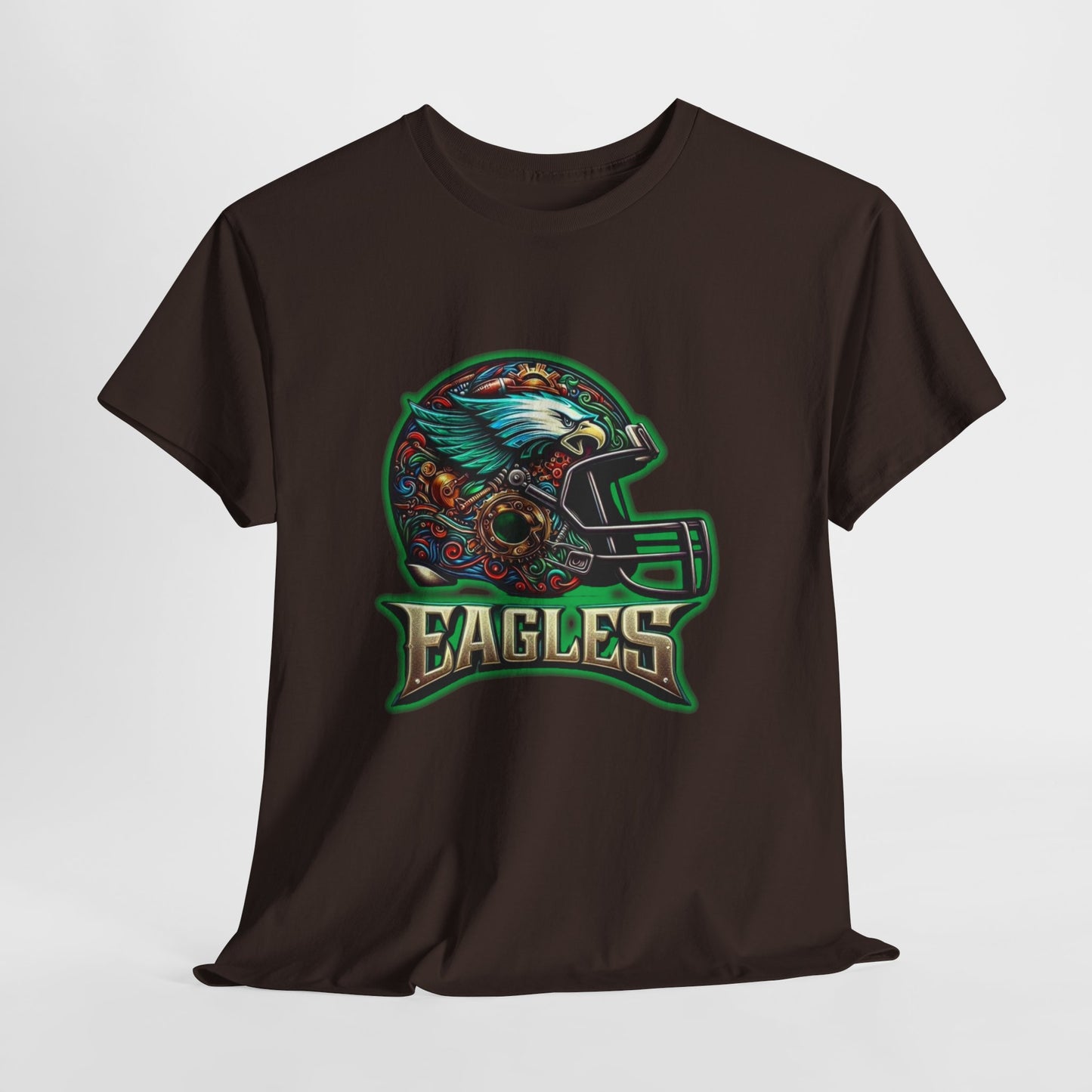 Sports Eagles Football Helmet #2 Unisex Heavy Cotton Tee