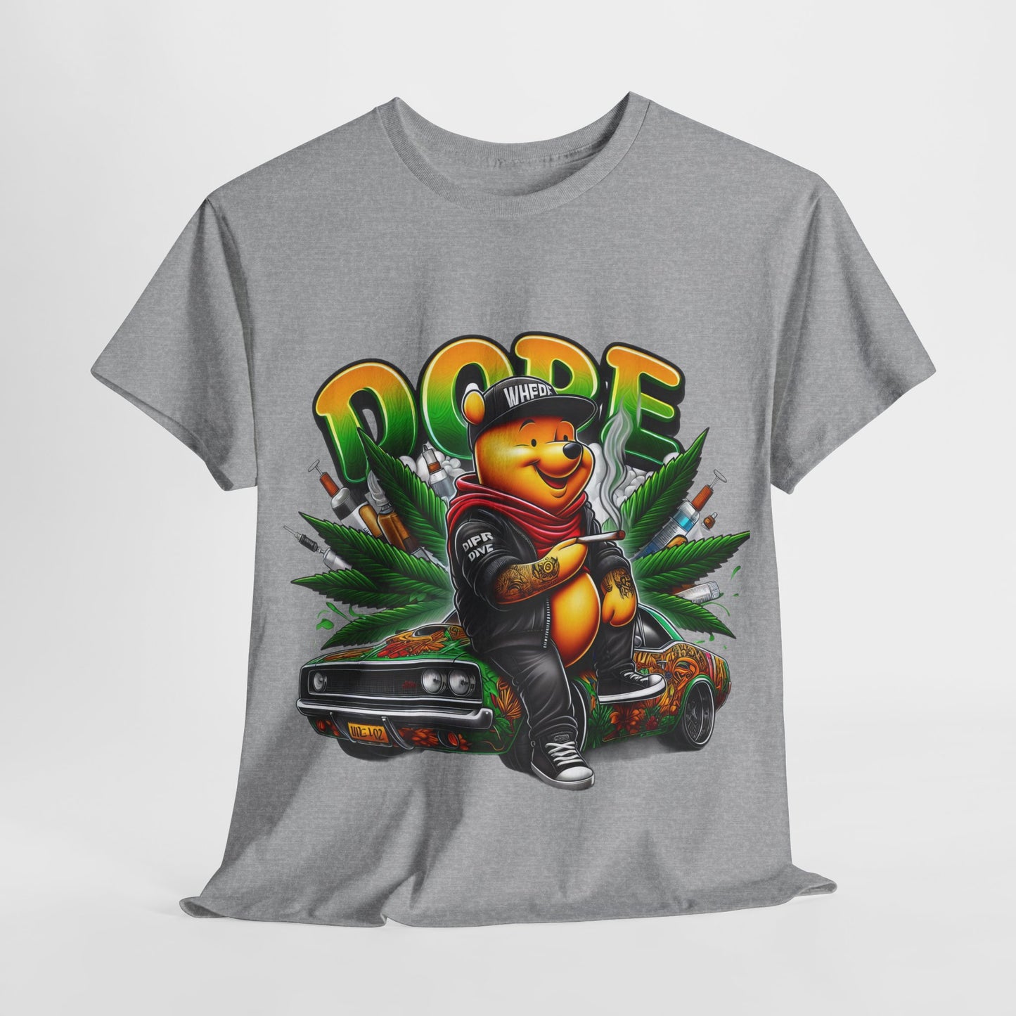 420 Dope Vibes Cool Bear #14 Unisex Heavy Cotton Tee