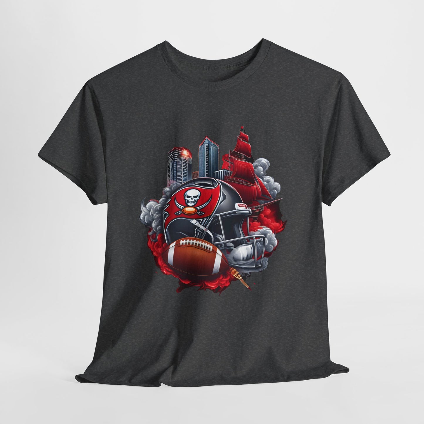 Sports Chiefs Football Helmet #32 Unisex Heavy Cotton Tee