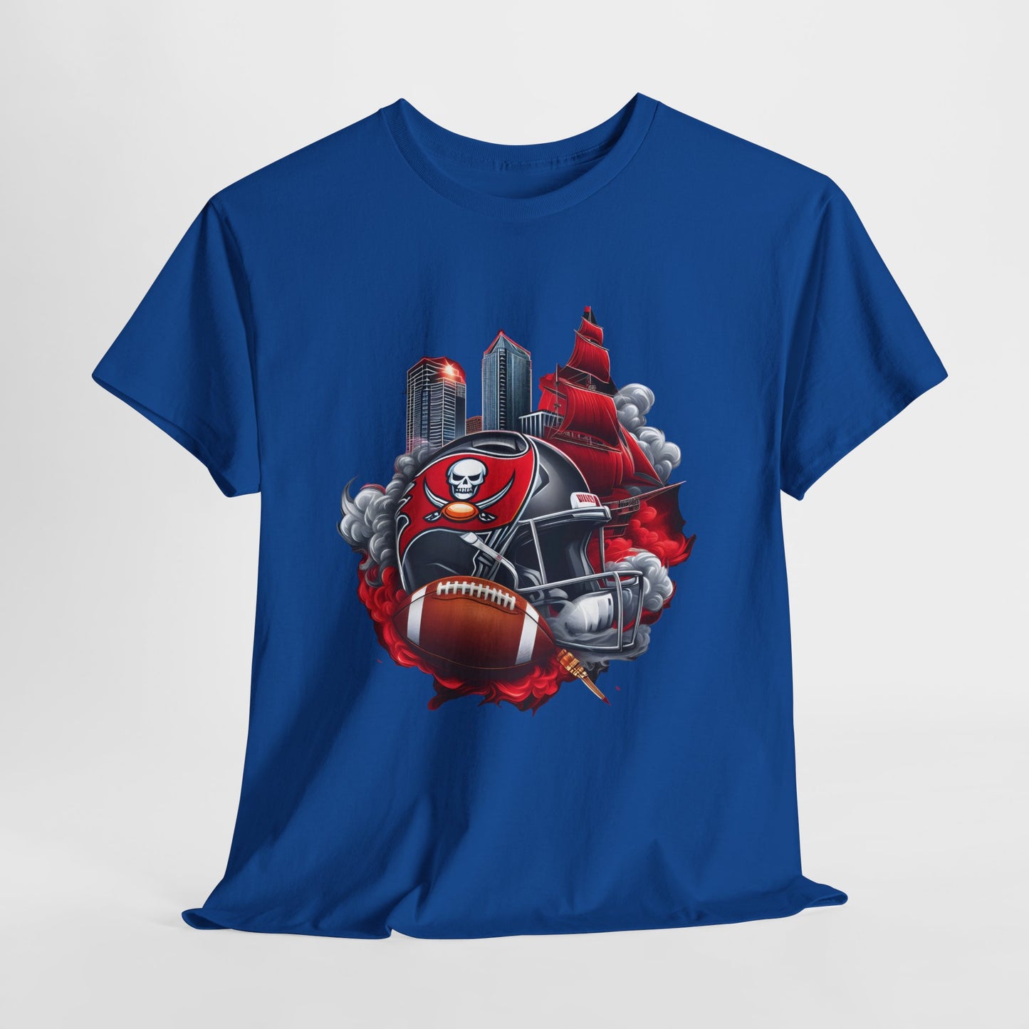 Sports Chiefs Football Helmet #32 Unisex Heavy Cotton Tee