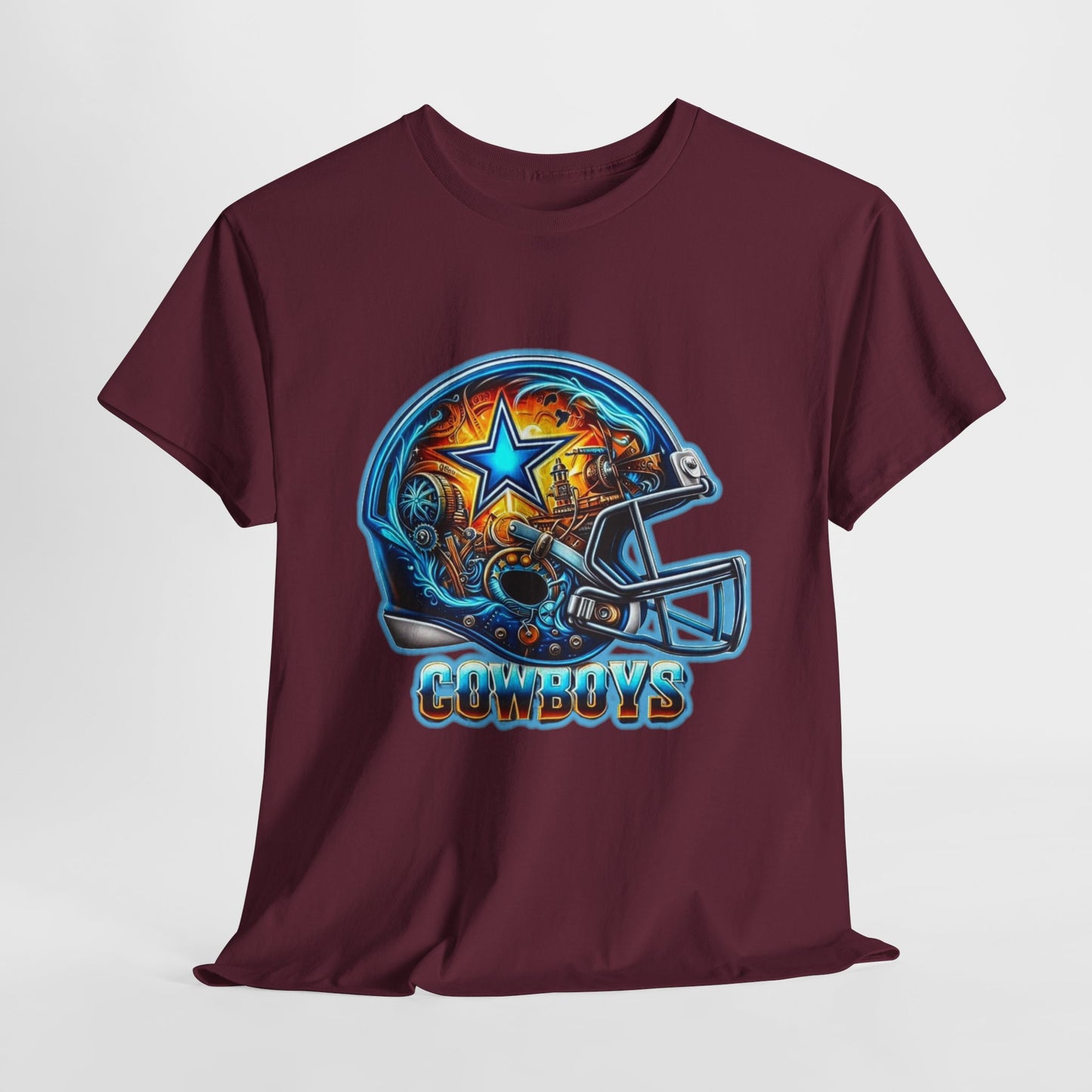 Sports Cowboys Football Helmet #2 Unisex Heavy Cotton Tee