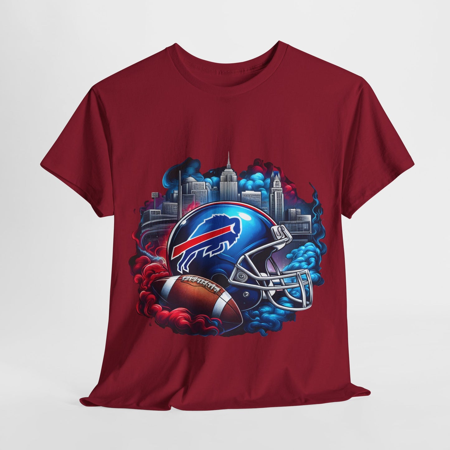Sports Bills Football Helmet #19 Unisex Heavy Cotton Tee