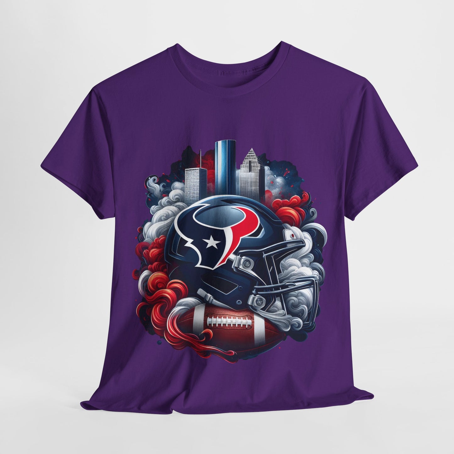 Sports Texans Football Helmet #22 Unisex Heavy Cotton Tee