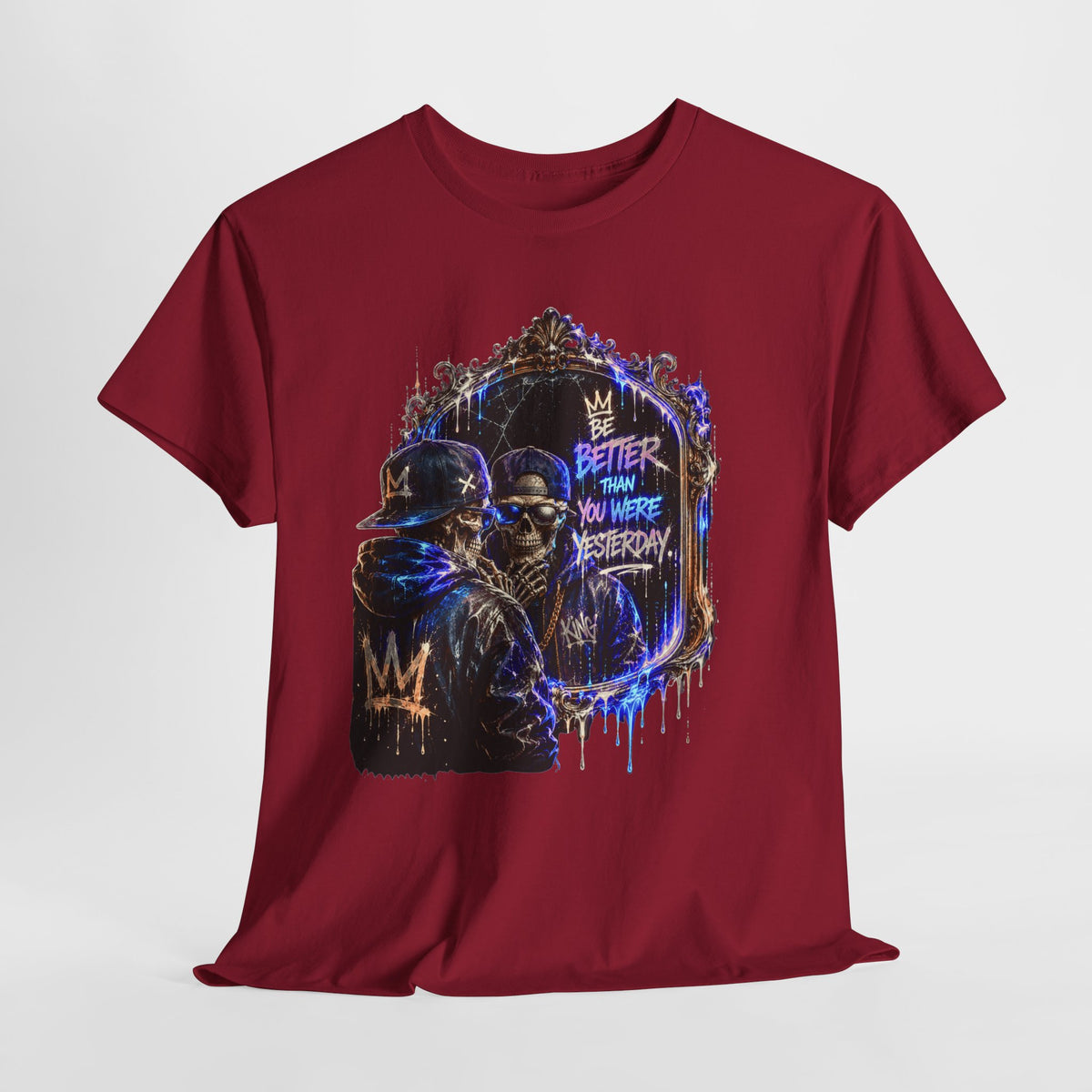 Mirror Skelton Man #1 Unisex Heavy Cotton Tee