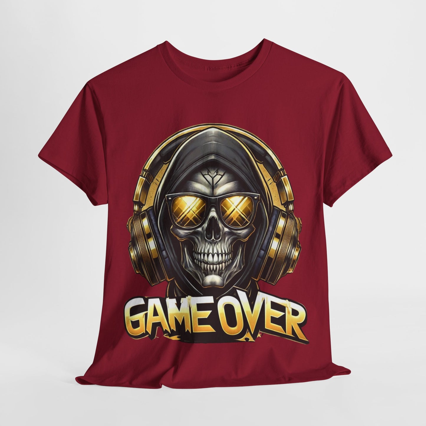 Game Over Skull #1 Unisex Heavy Cotton Tee - 312tshirts 2