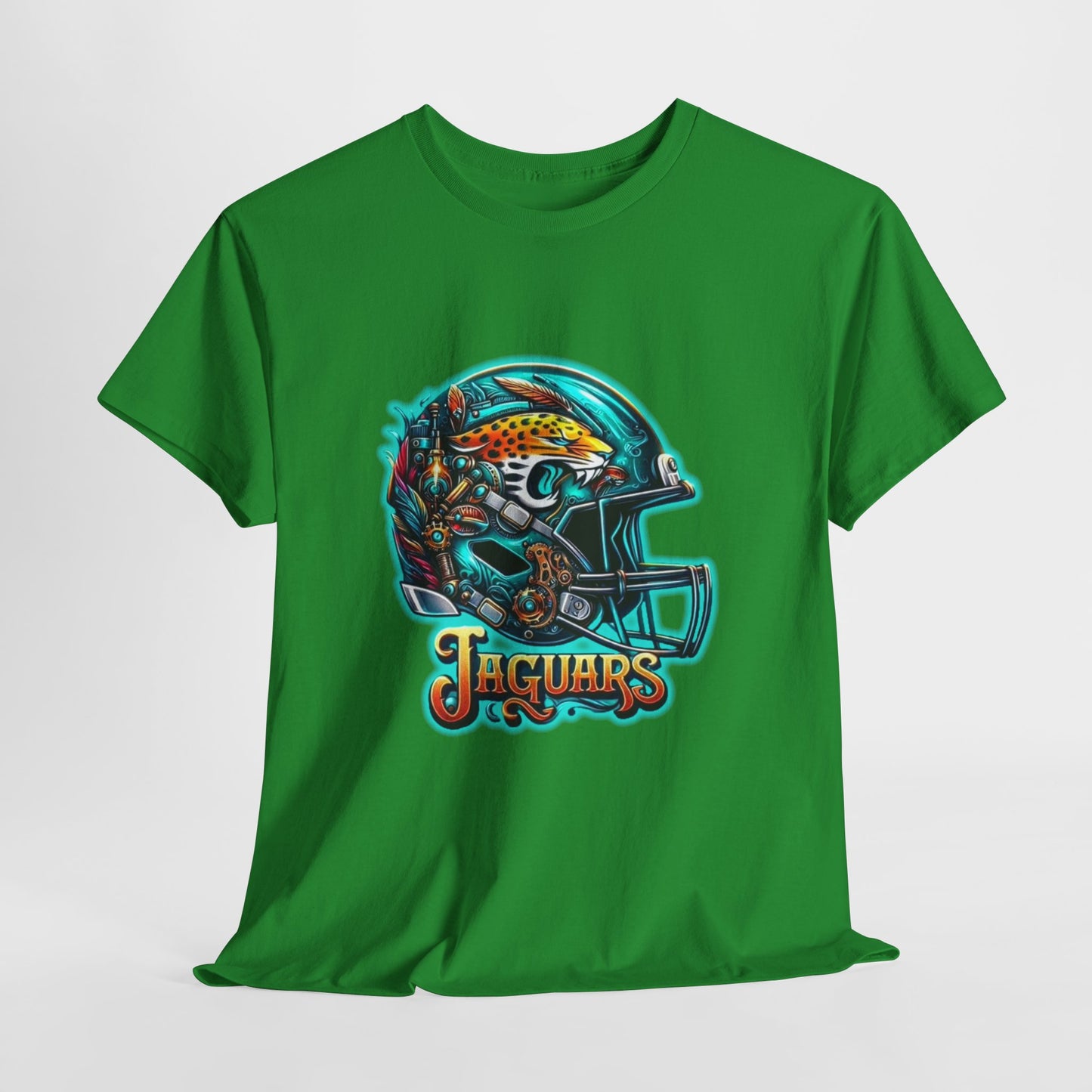 Sports Jaguar Football Helmet #2 Unisex Heavy Cotton Tee