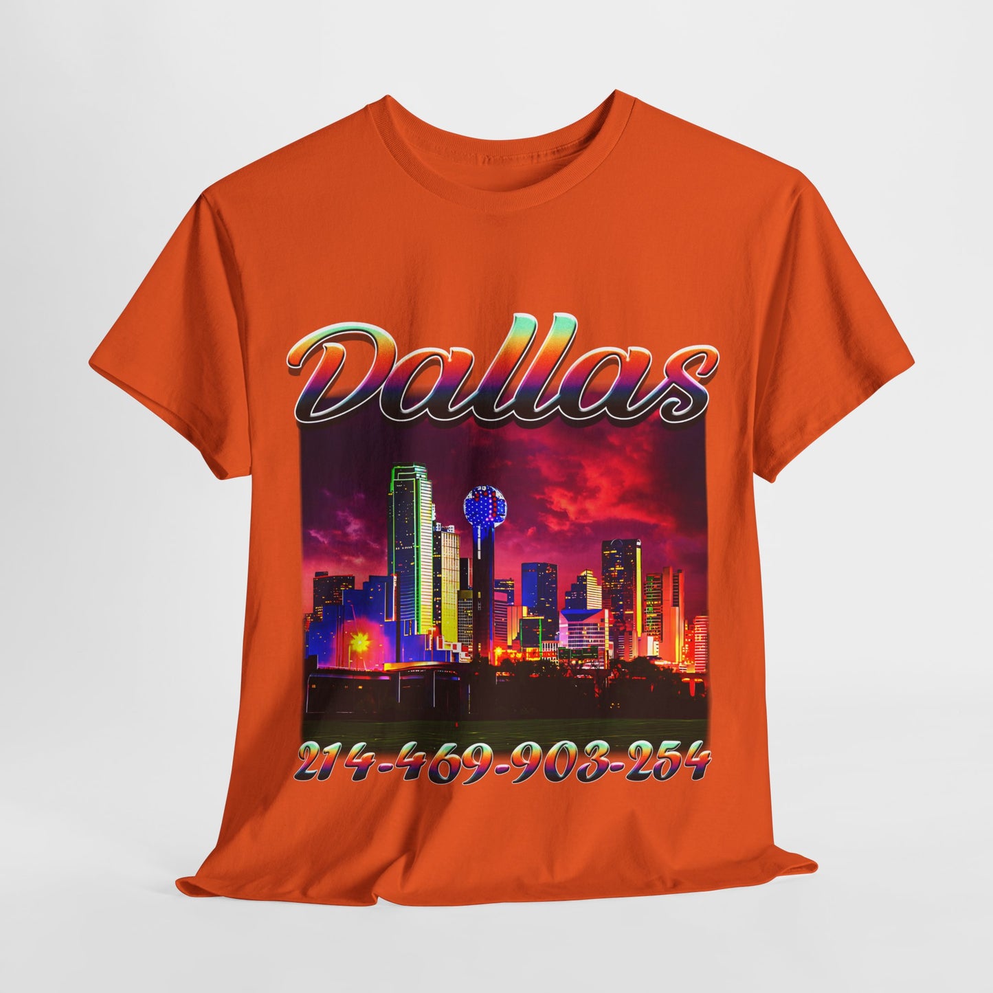 Dallas City Area Codes 2 Unisex Heavy Cotton Tee - 312tshirts 2