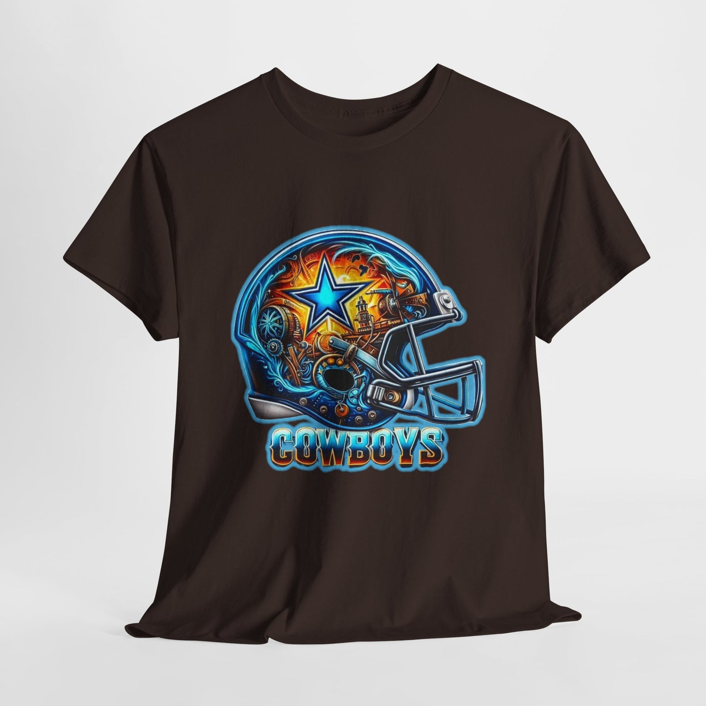 Sports Cowboys Football Helmet #2 Unisex Heavy Cotton Tee