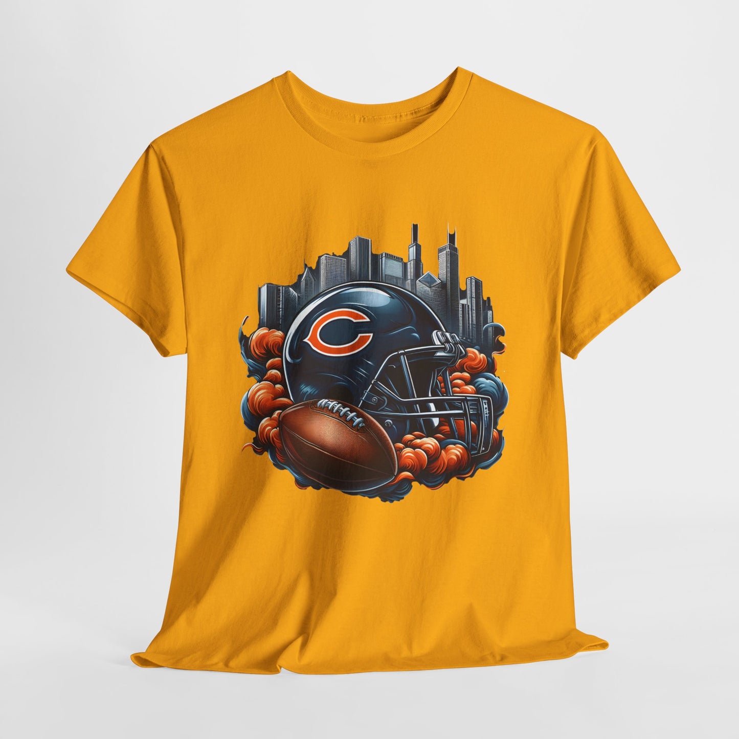 Sports Bears Football Helmet #1 Unisex Heavy Cotton Tee