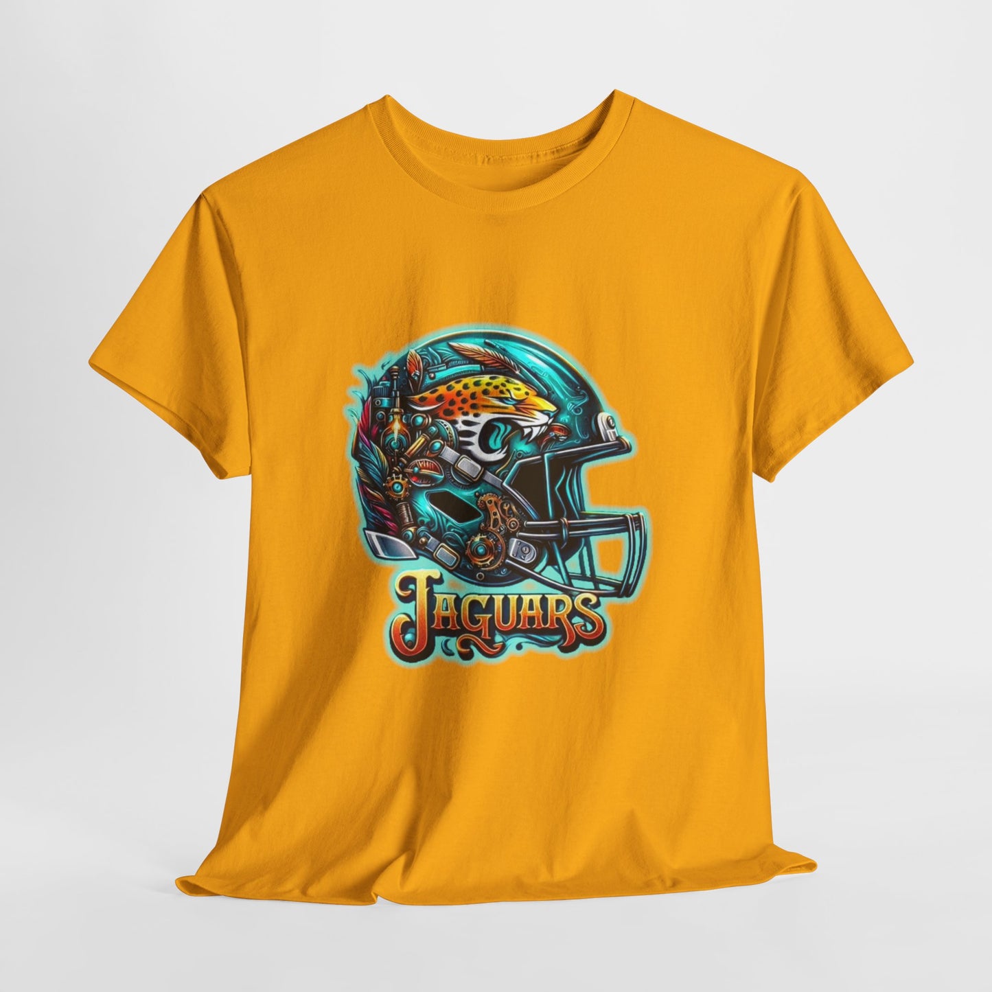 Sports Jaguar Football Helmet #2 Unisex Heavy Cotton Tee