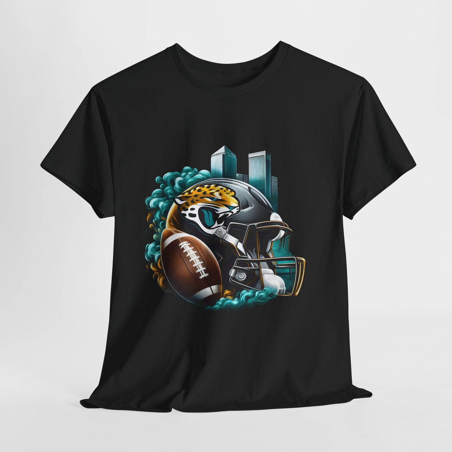 Sports Jaguar Football Helmet #26 Unisex Heavy Cotton Tee