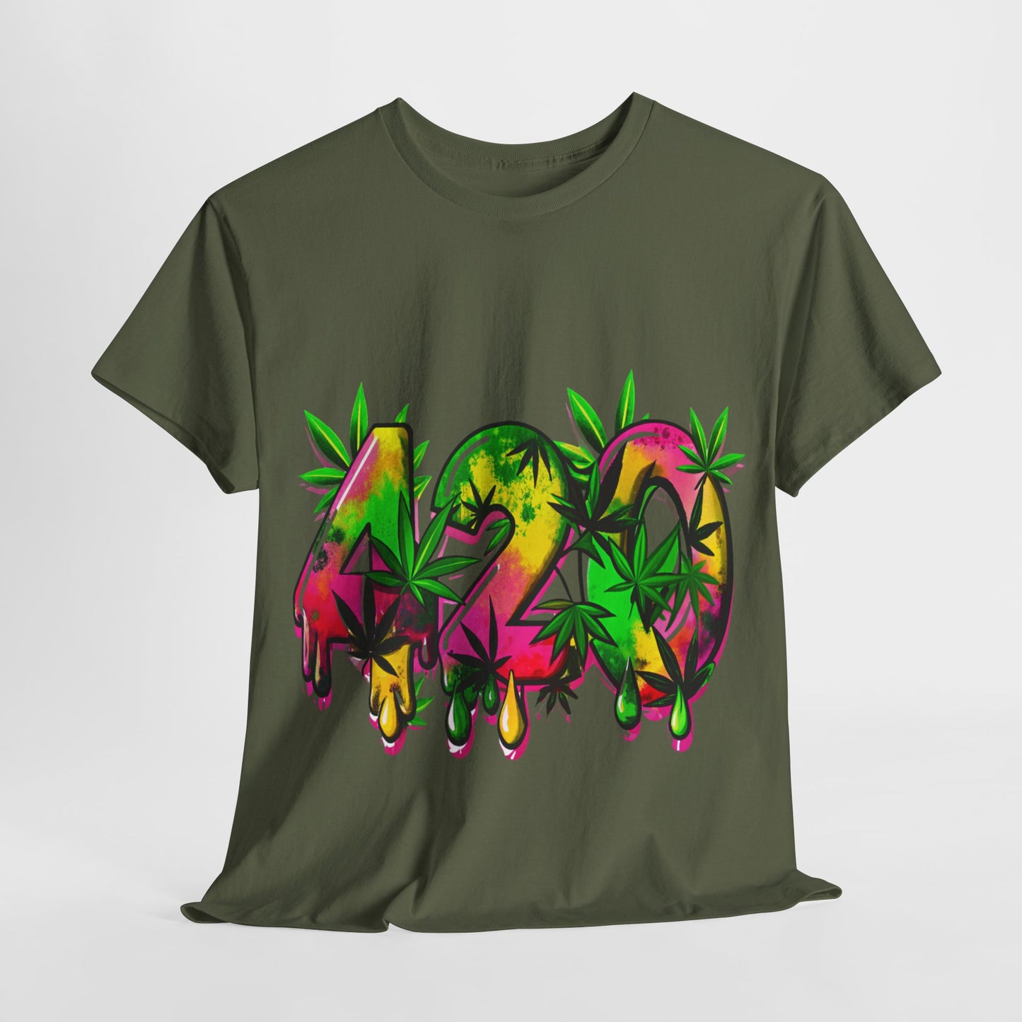 420 Cannabis Unisex Heavy Cotton Tee - 312tshirts 2