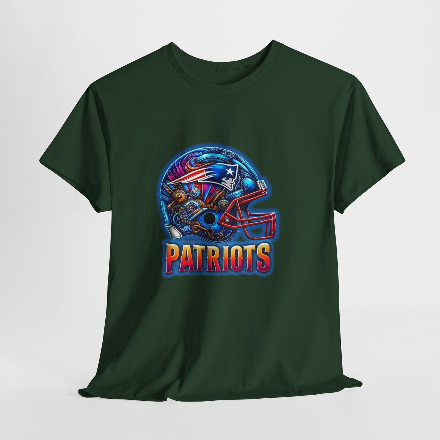 Sports Patriots Football Helmet #2 Unisex Heavy Cotton Tee