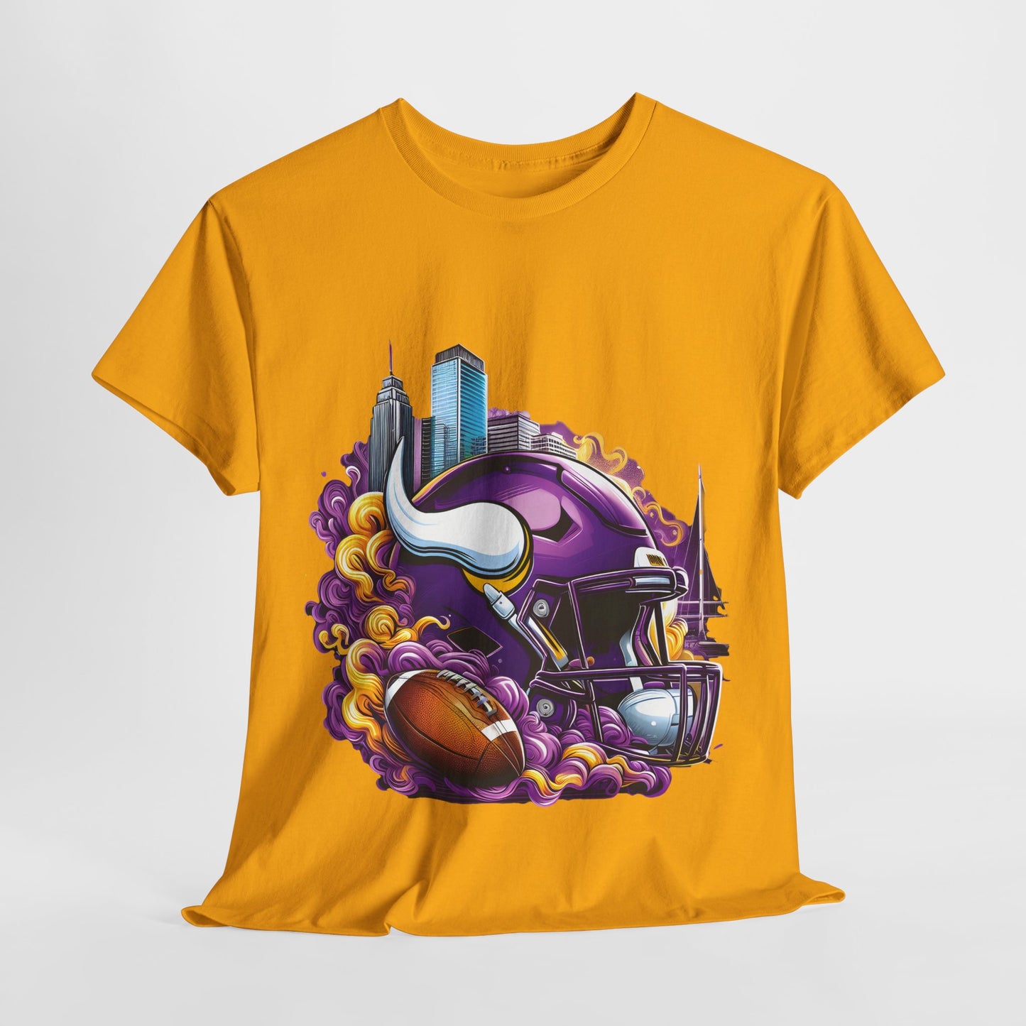 Sports Viking Football Helmet #20 Unisex Heavy Cotton Tee