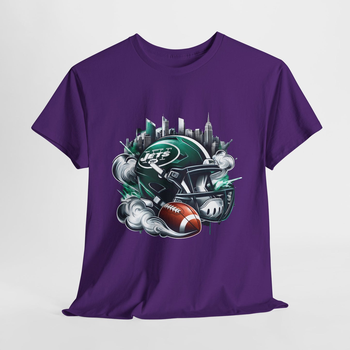 Sports Jets Football Helmet #25 Unisex Heavy Cotton Tee