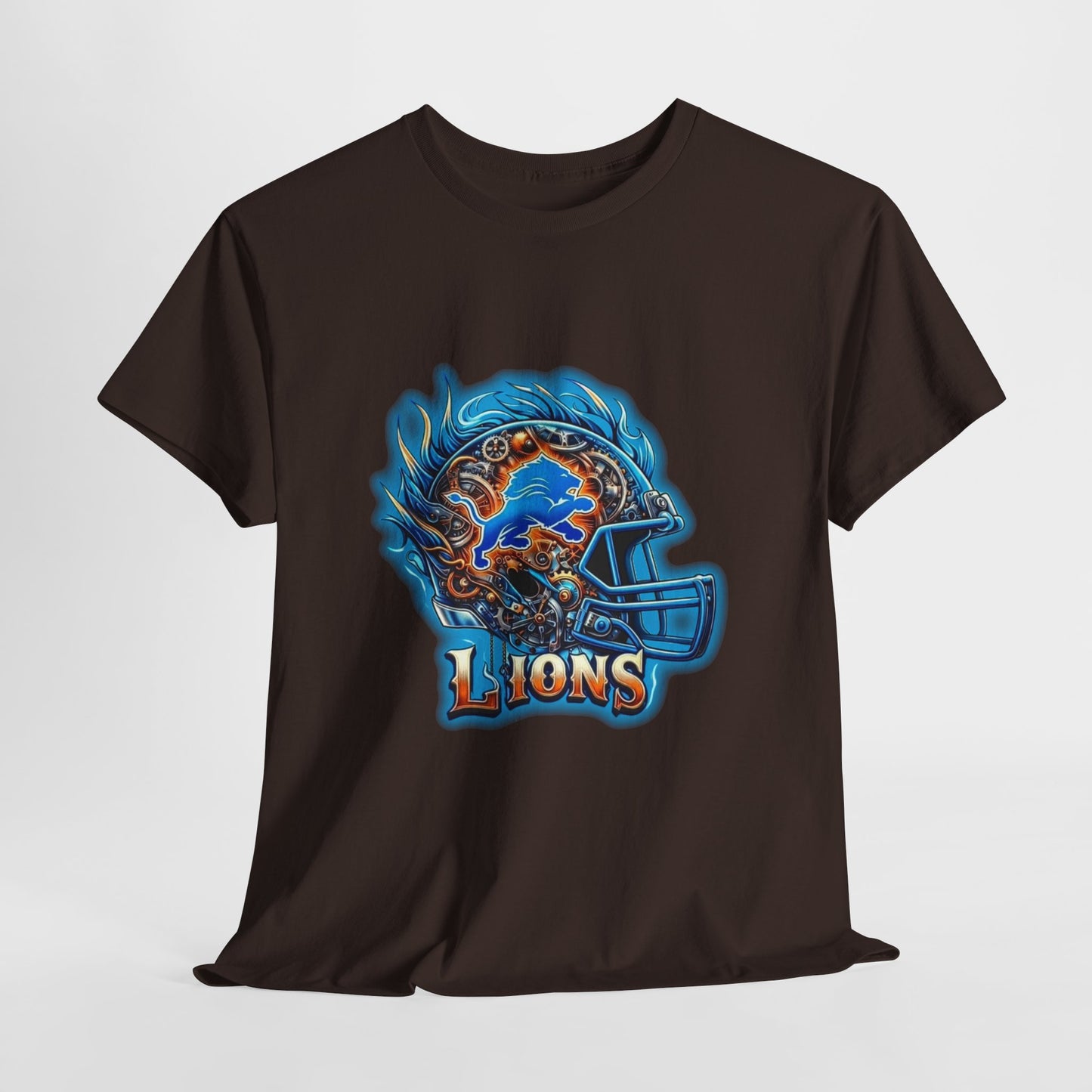 Sports Lions Football Helmet #2 Unisex Heavy Cotton Tee