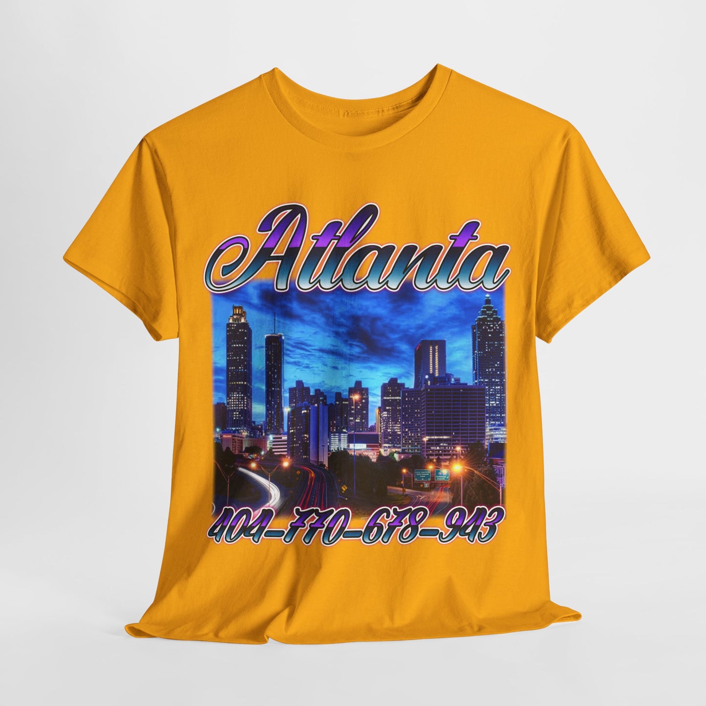 Atlanta City Area Codes 1 Unisex Heavy Cotton Tee - 312tshirts 2