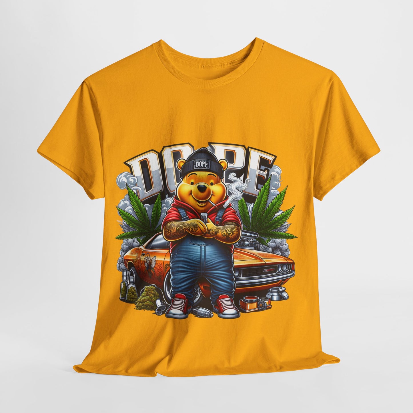 420 Dope Vibes Cool Bear #13 Unisex Heavy Cotton Tee