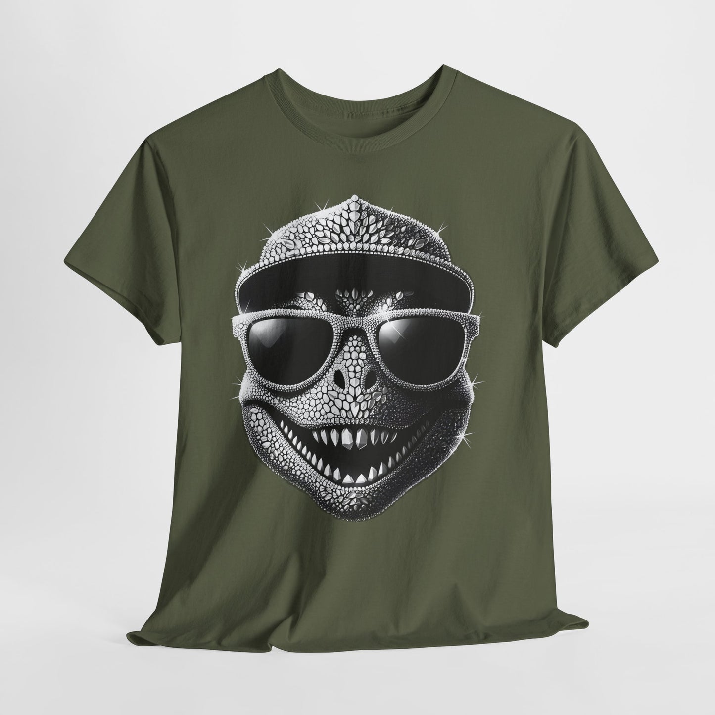 Cool Dinosaur Head Unisex Heavy Cotton Tee - 312tshirts 2