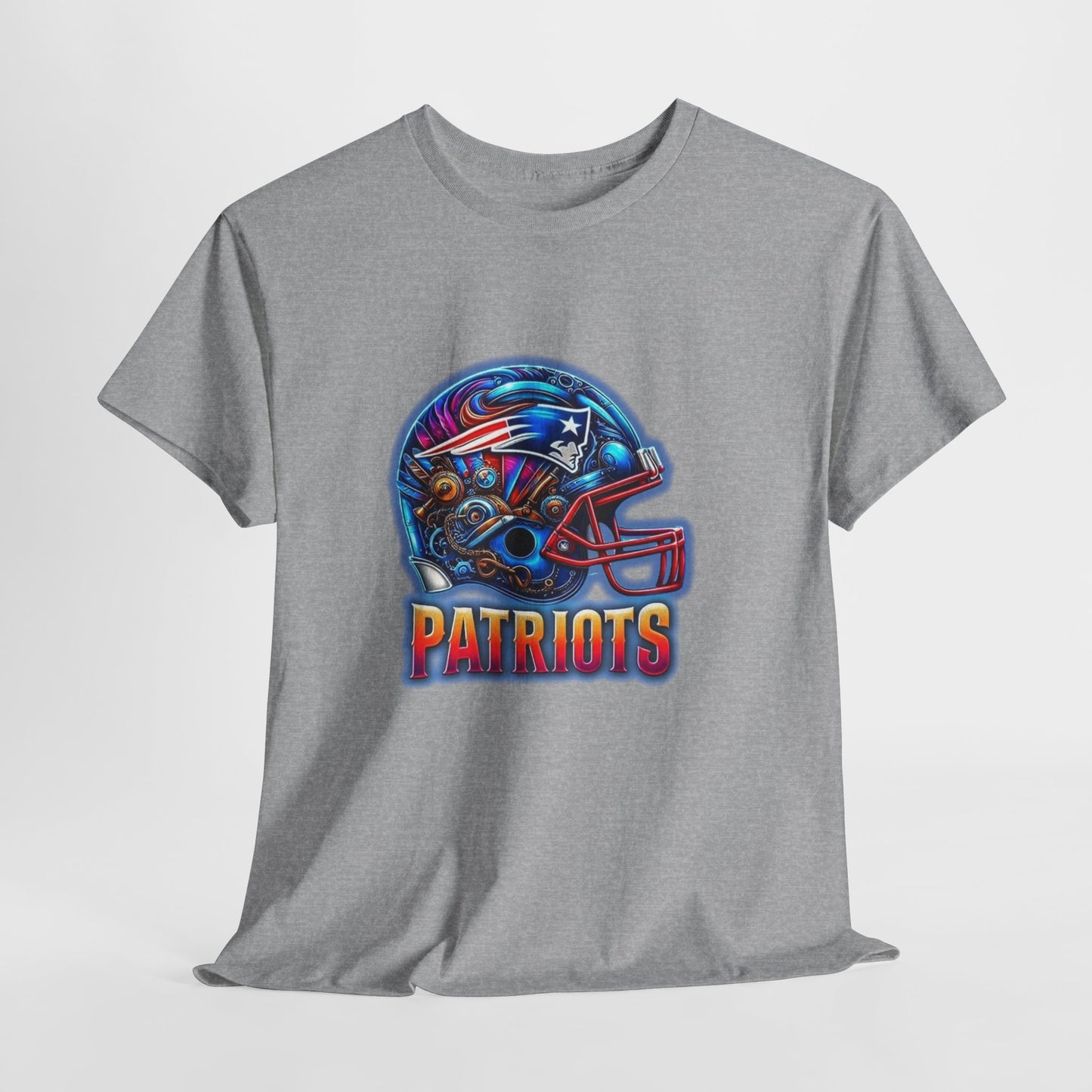 Sports Patriots Football Helmet #2 Unisex Heavy Cotton Tee