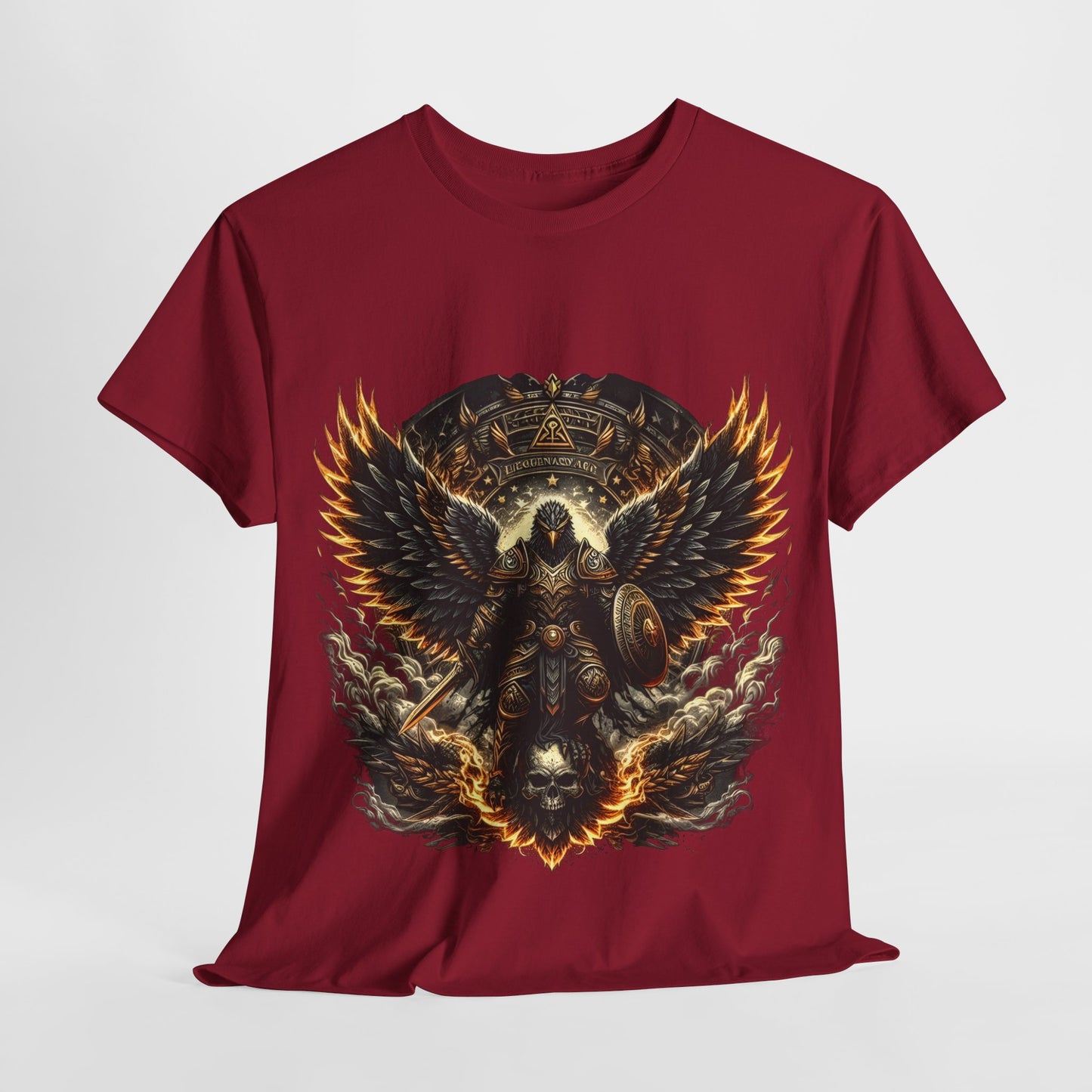 Eagle Man Sword & Shield Unisex Heavy Cotton Tee - 312tshirts 2
