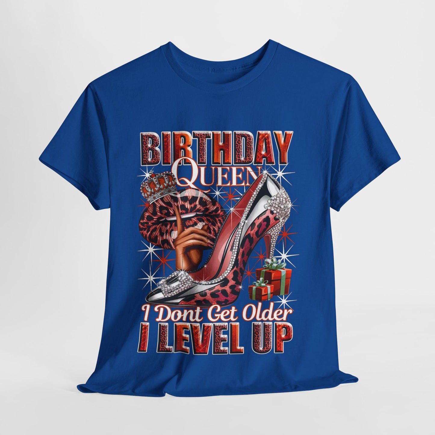 Birthday Queen Lips & Shoe #1 Heavy Cotton Tee