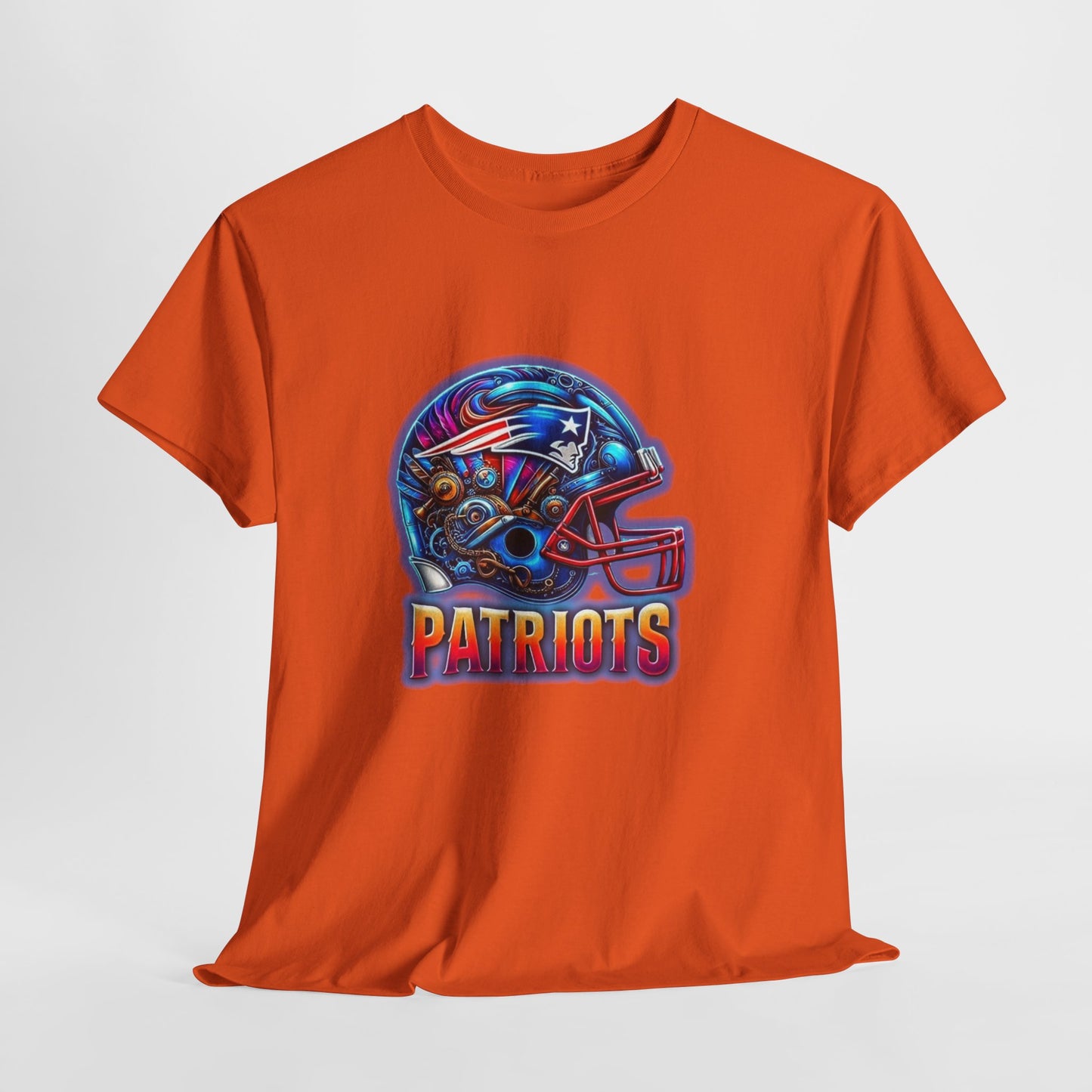 Sports Patriots Football Helmet #2 Unisex Heavy Cotton Tee
