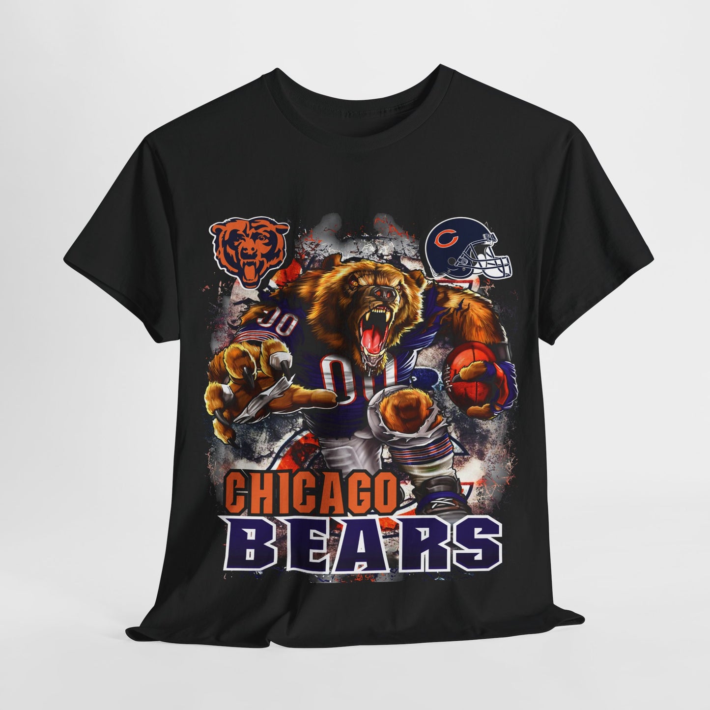 Sports Mascot Chicago Bears Unisex Heavy Cotton Tee