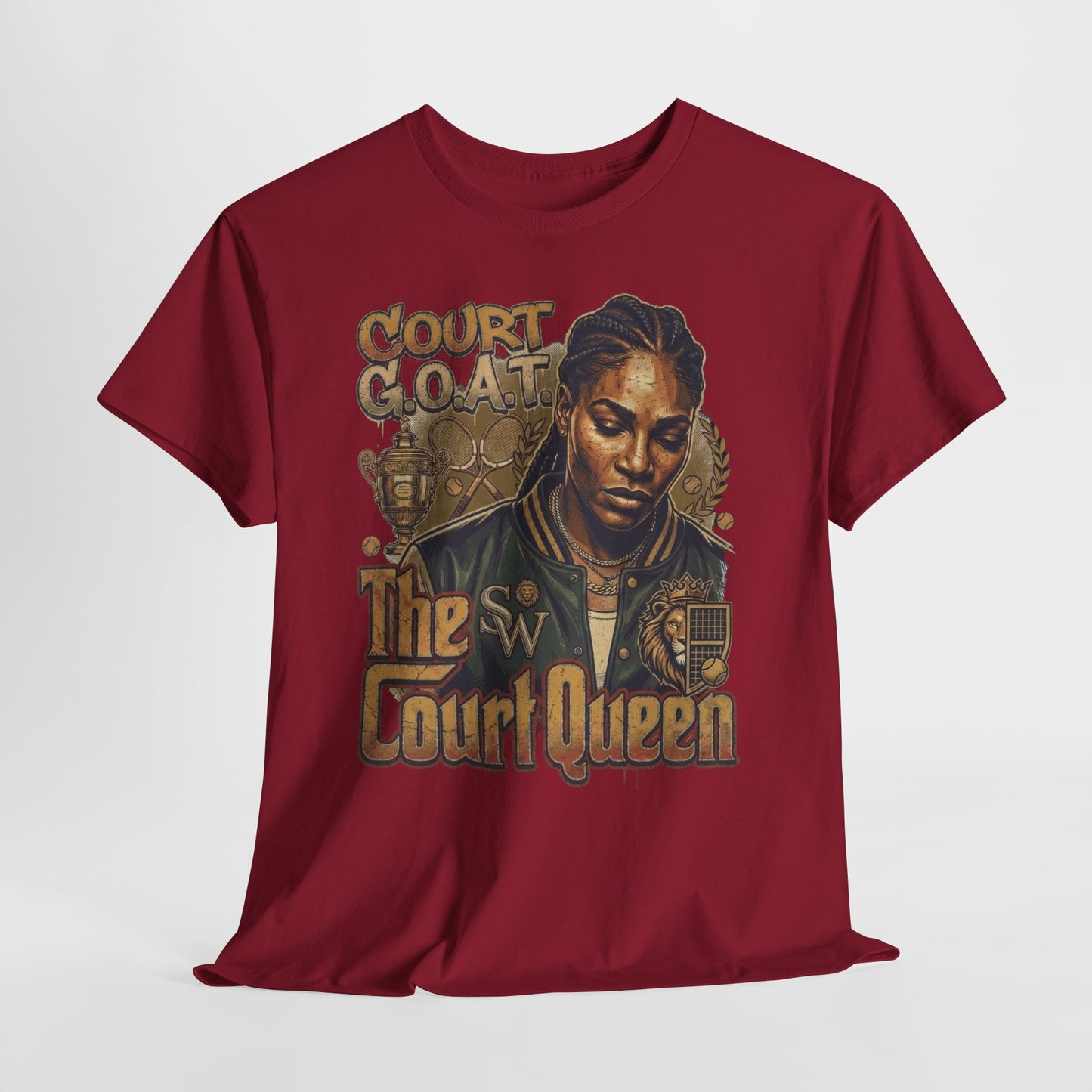 The Court Queen "G.O.A.T." #1 Unisex Heavy Cotton Tee - 312tshirts 2