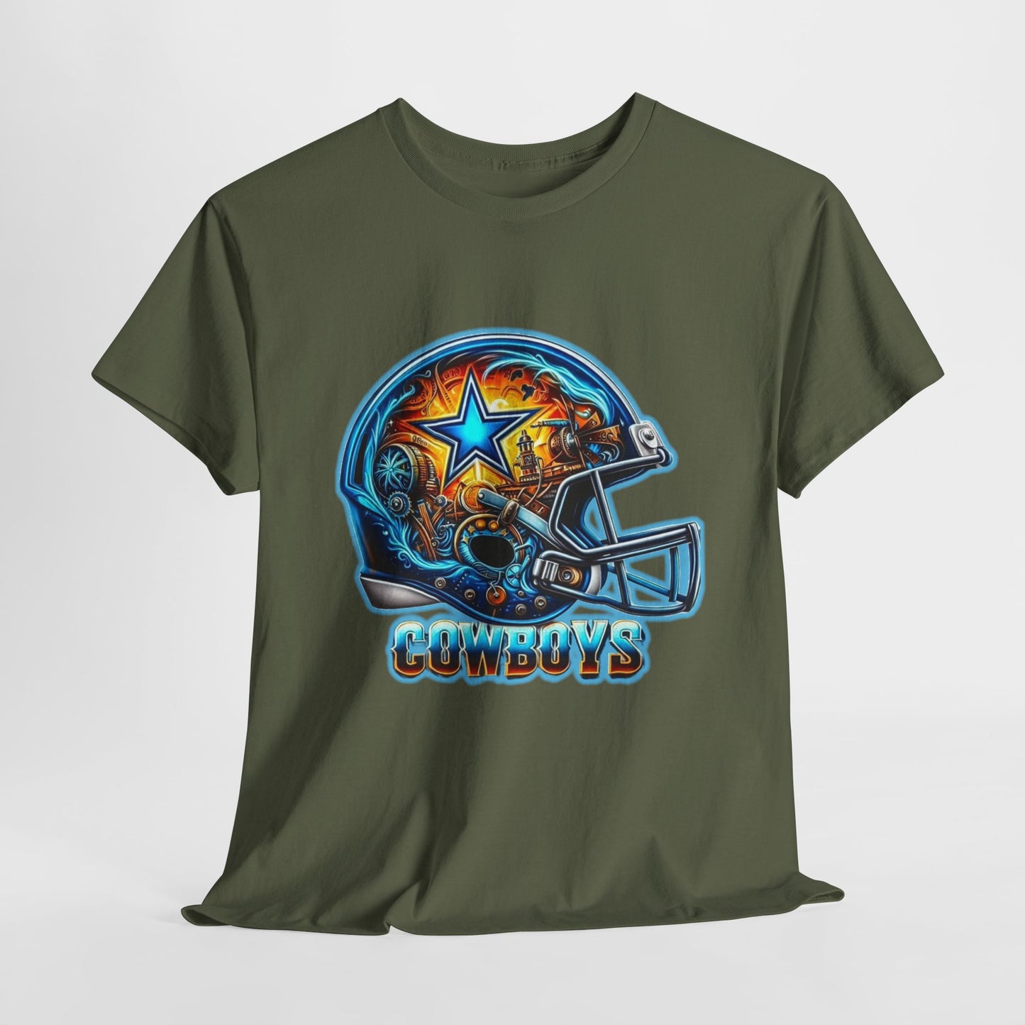 Sports Cowboys Football Helmet #2 Unisex Heavy Cotton Tee