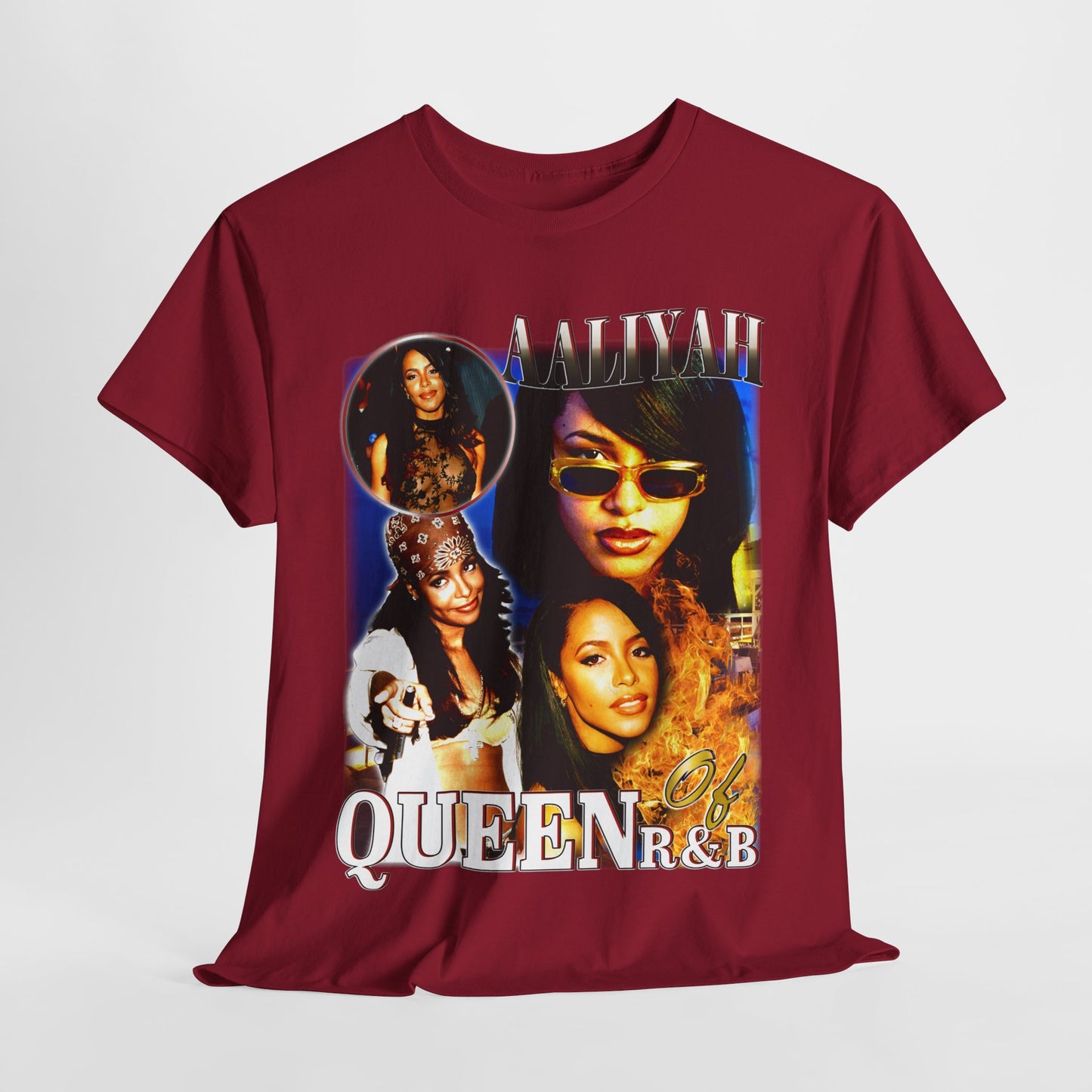 Aaliyah R&B Queen 2 Unisex Heavy Cotton Tee - 312tshirts 2