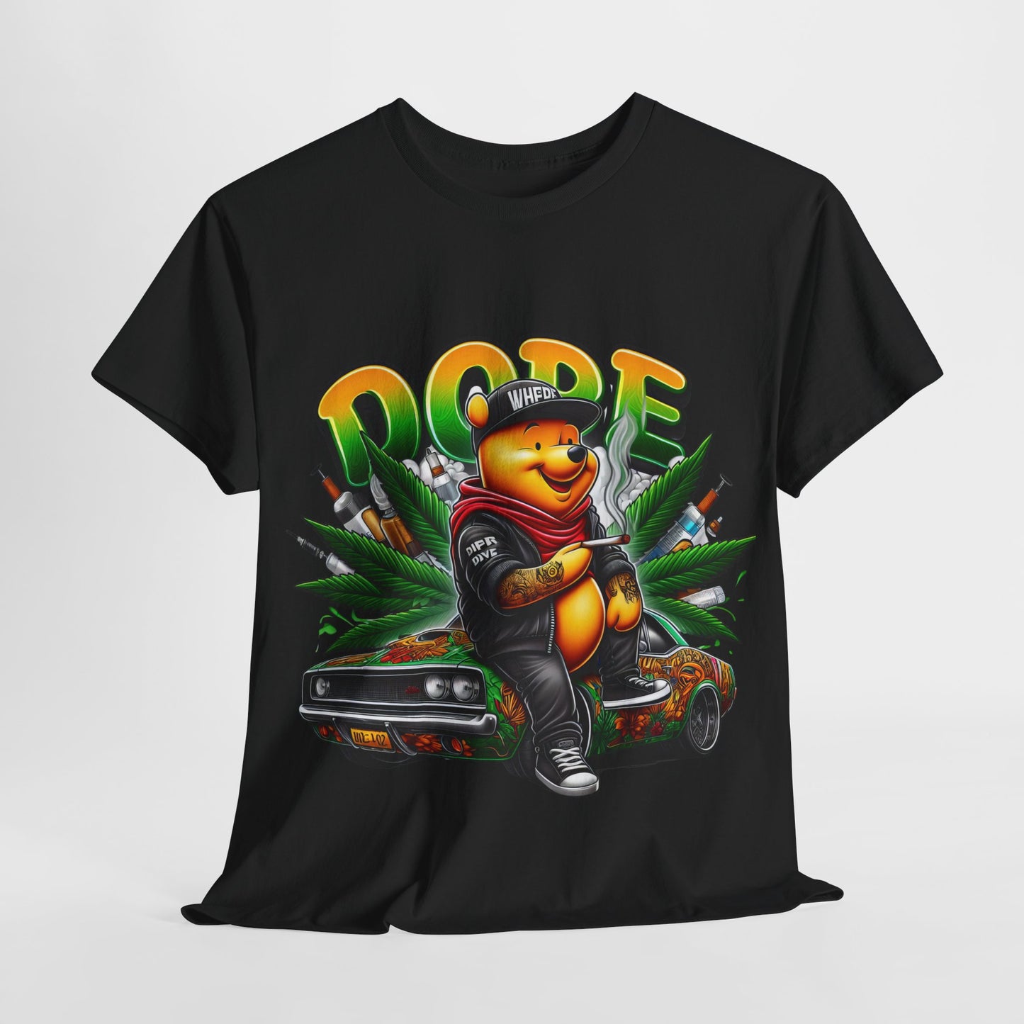 420 Dope Vibes Cool Bear #14 Unisex Heavy Cotton Tee