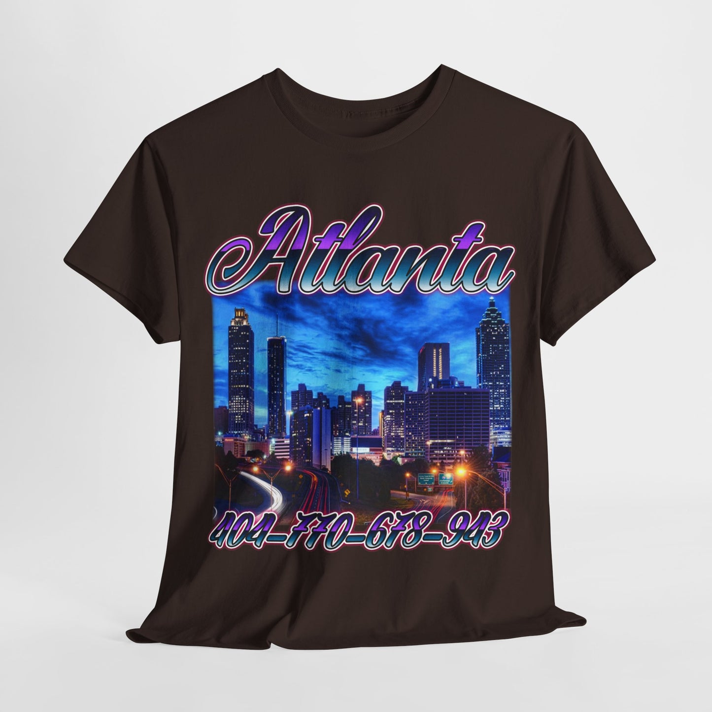Atlanta City Area Codes 1 Unisex Heavy Cotton Tee - 312tshirts 2