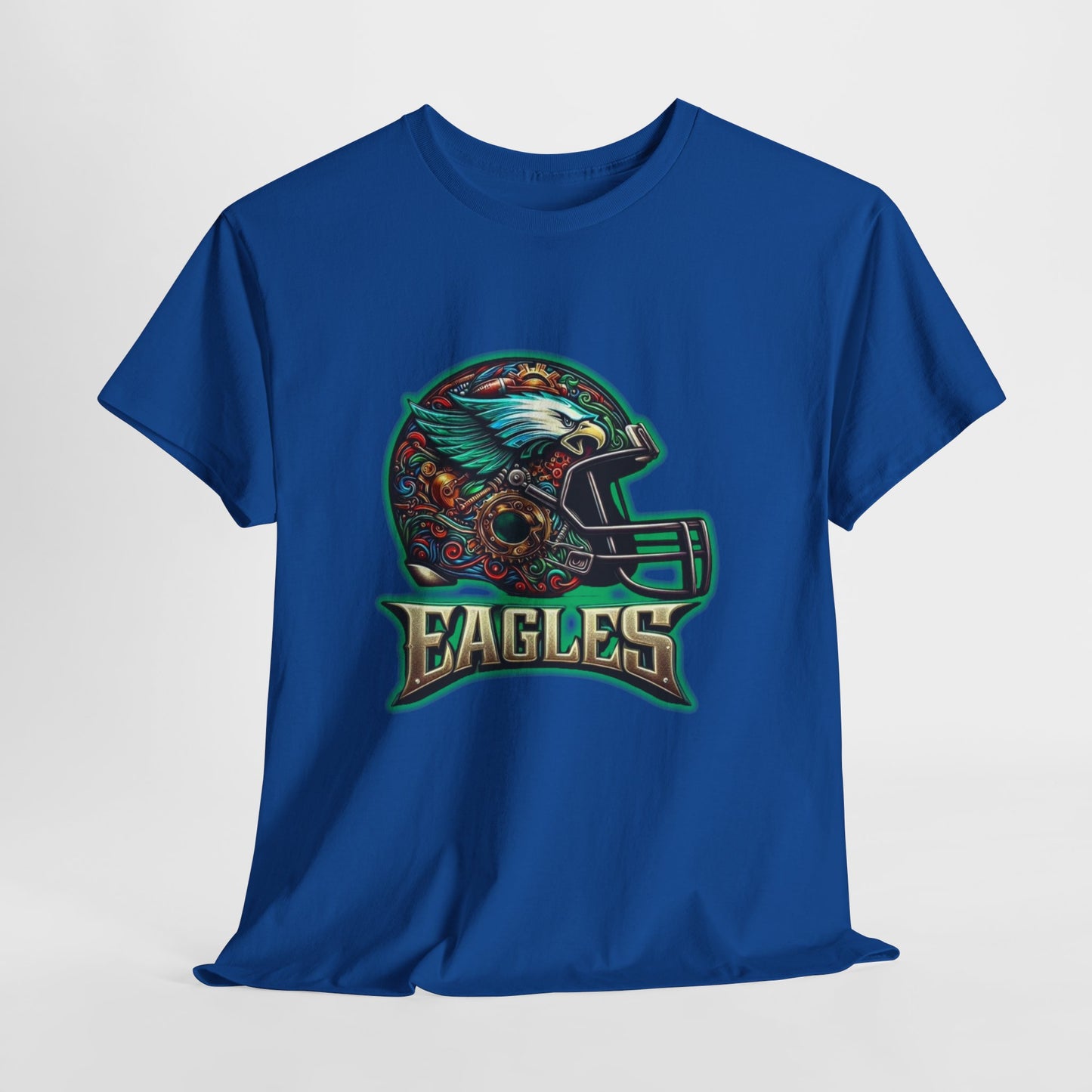 Sports Eagles Football Helmet #2 Unisex Heavy Cotton Tee