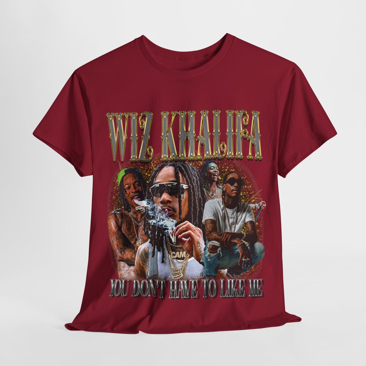 Wiz Khalifa Hip-Hop Unisex Heavy Cotton Tee