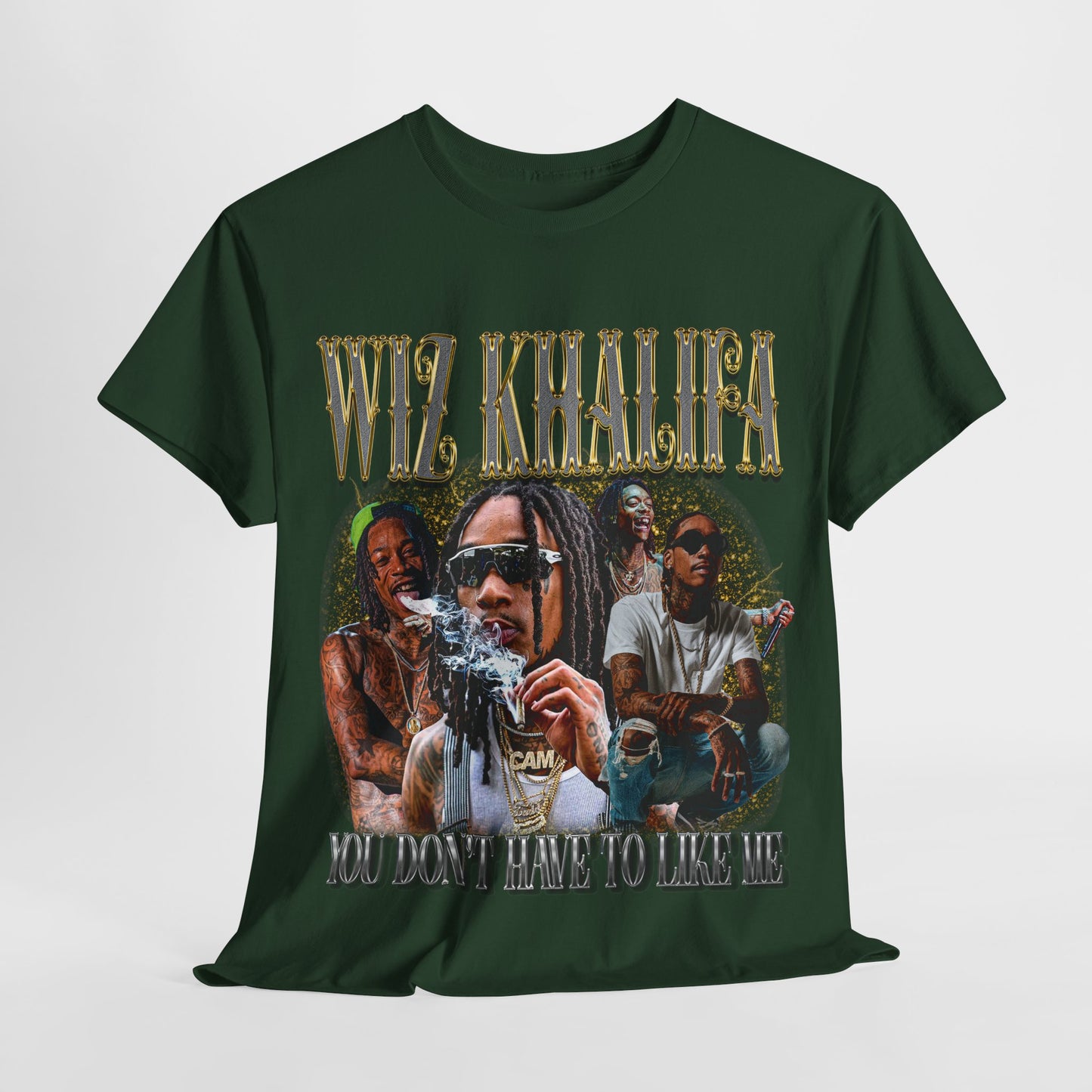 Wiz Khalifa Hip-Hop Unisex Heavy Cotton Tee