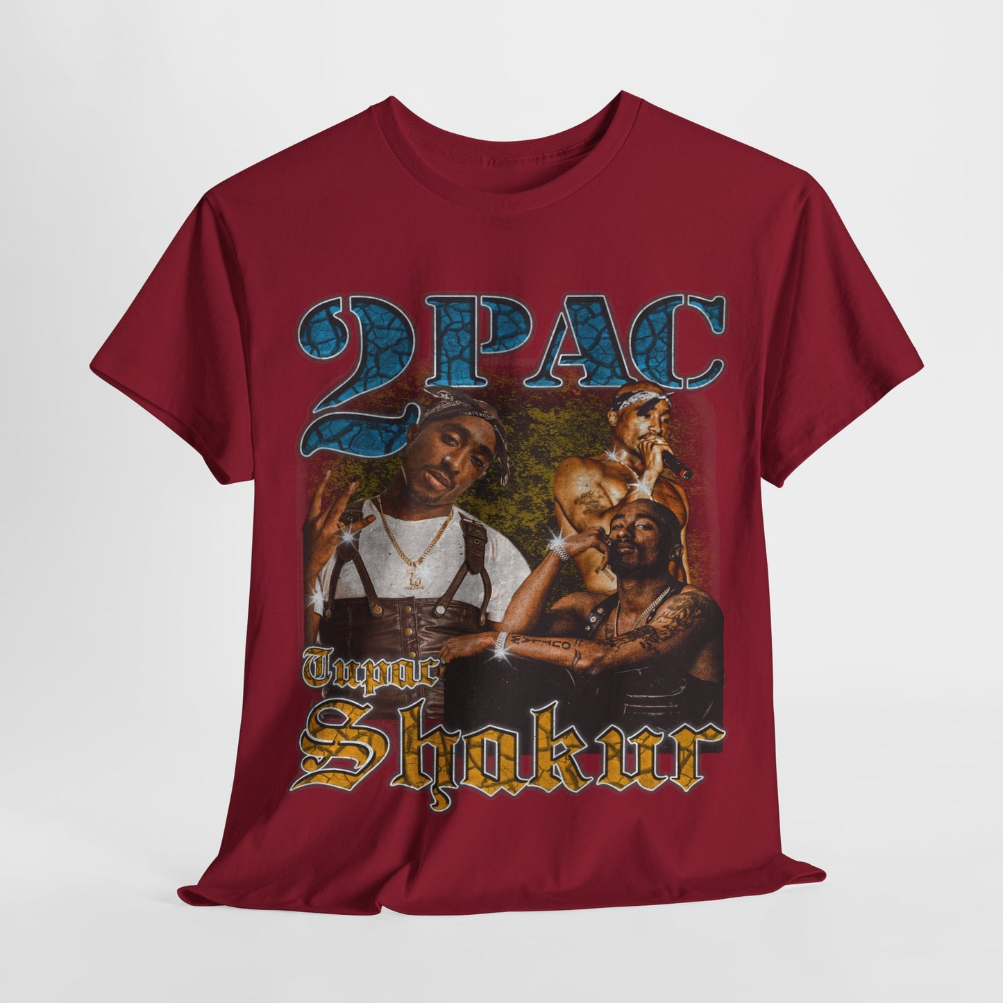 Pac 2 Hip-Hop Unisex Heavy Cotton Tee - 312tshirts 2