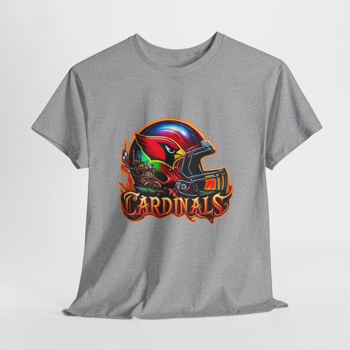 Sports Cardinals Football Helmet #2 Unisex Heavy Cotton Tee