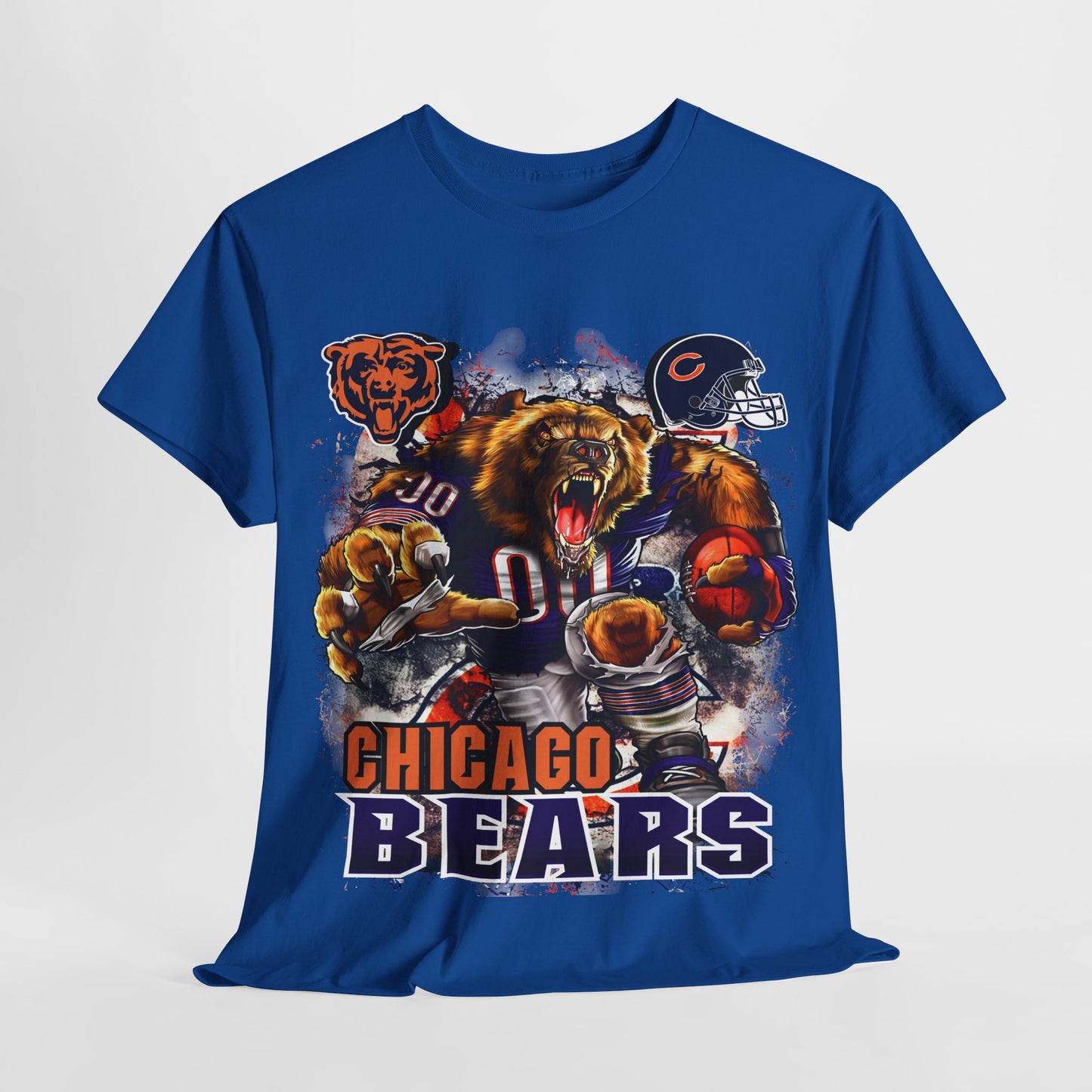 Sports Mascot Chicago Bears Unisex Heavy Cotton Tee