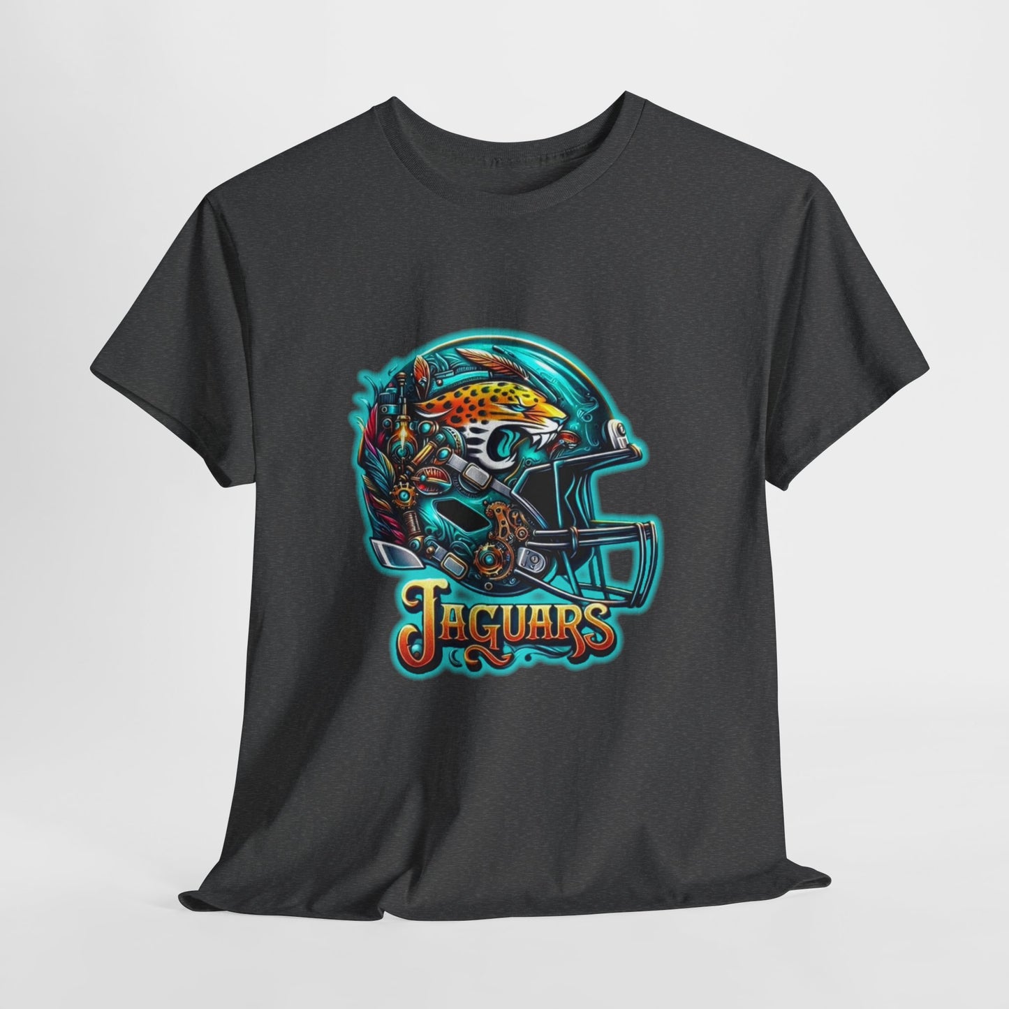 Sports Jaguar Football Helmet #2 Unisex Heavy Cotton Tee