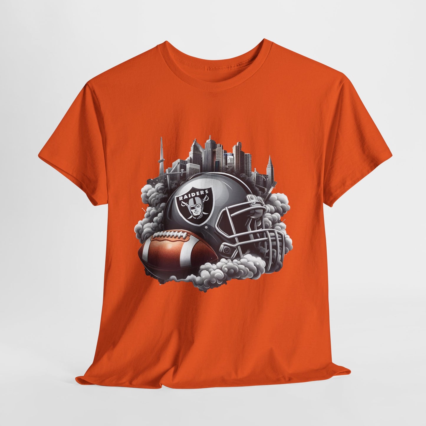 Sports Raiders Football Helmet #1 Unisex Heavy Cotton Tee