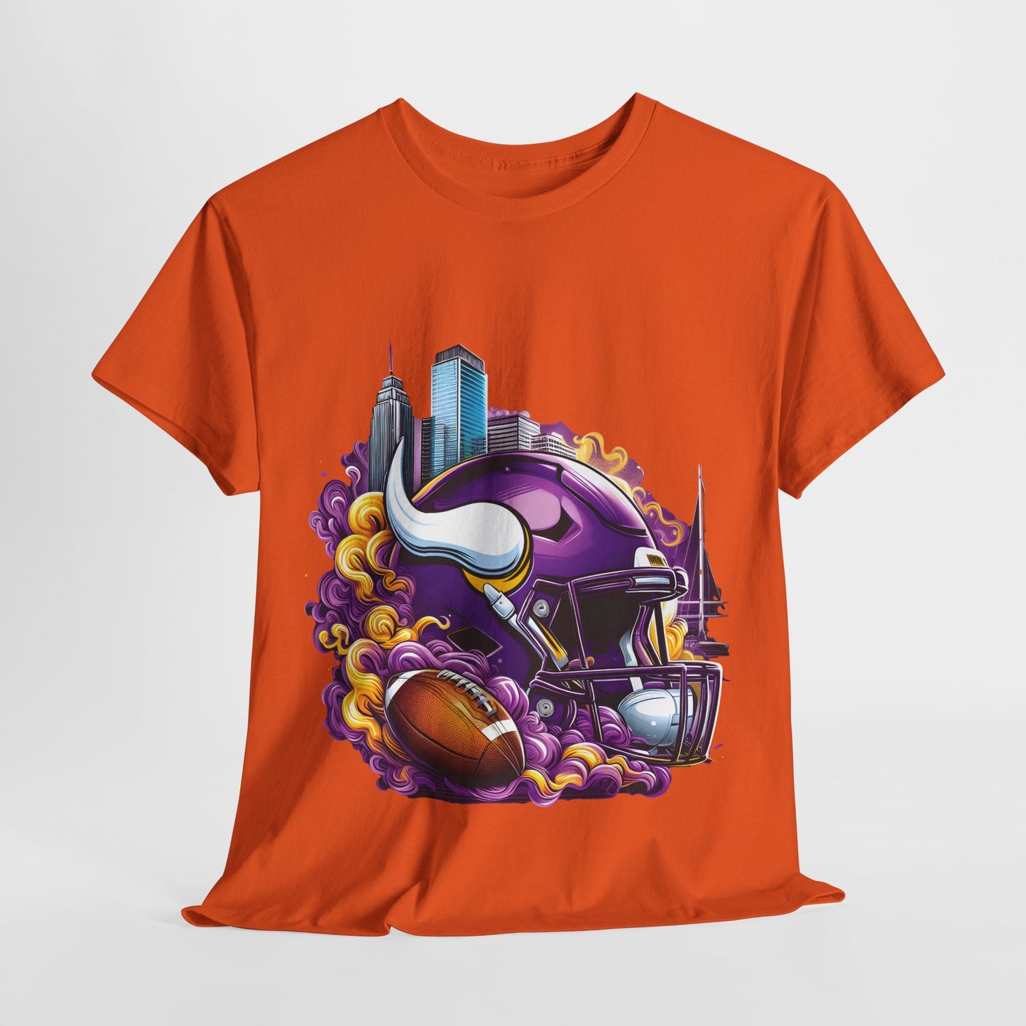 Sports Viking Football Helmet #20 Unisex Heavy Cotton Tee