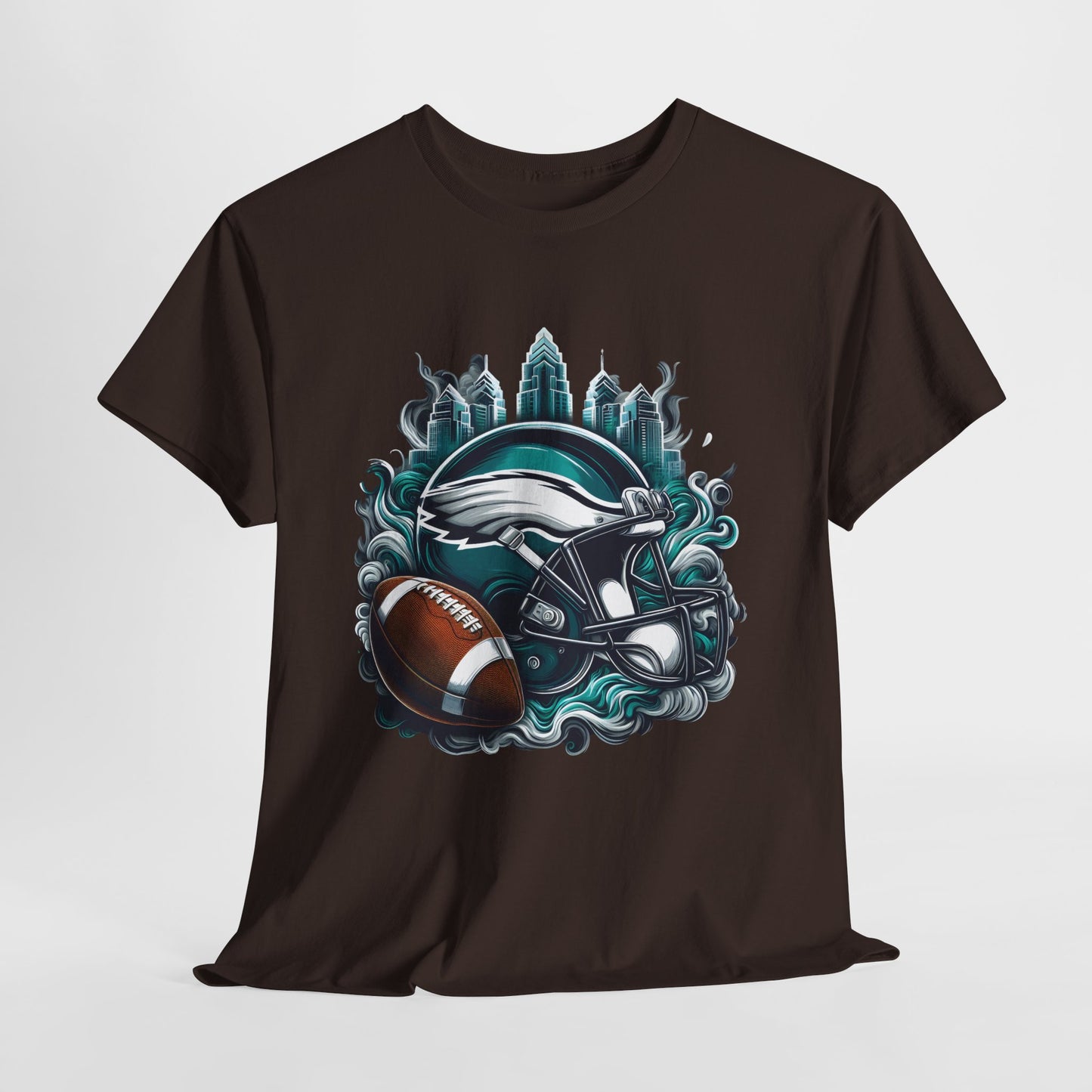 Sports Eagles Football Helmet #29 Unisex Heavy Cotton Tee